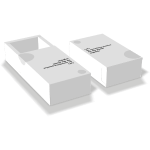mockup of thin wall tray and sleeve box