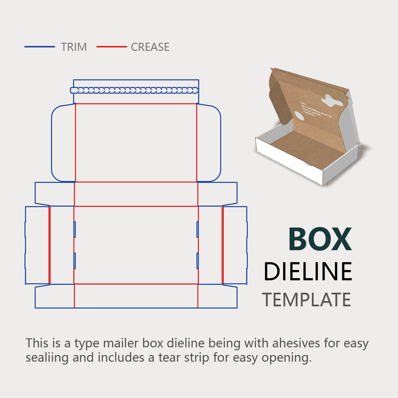 Instruction of mailer box