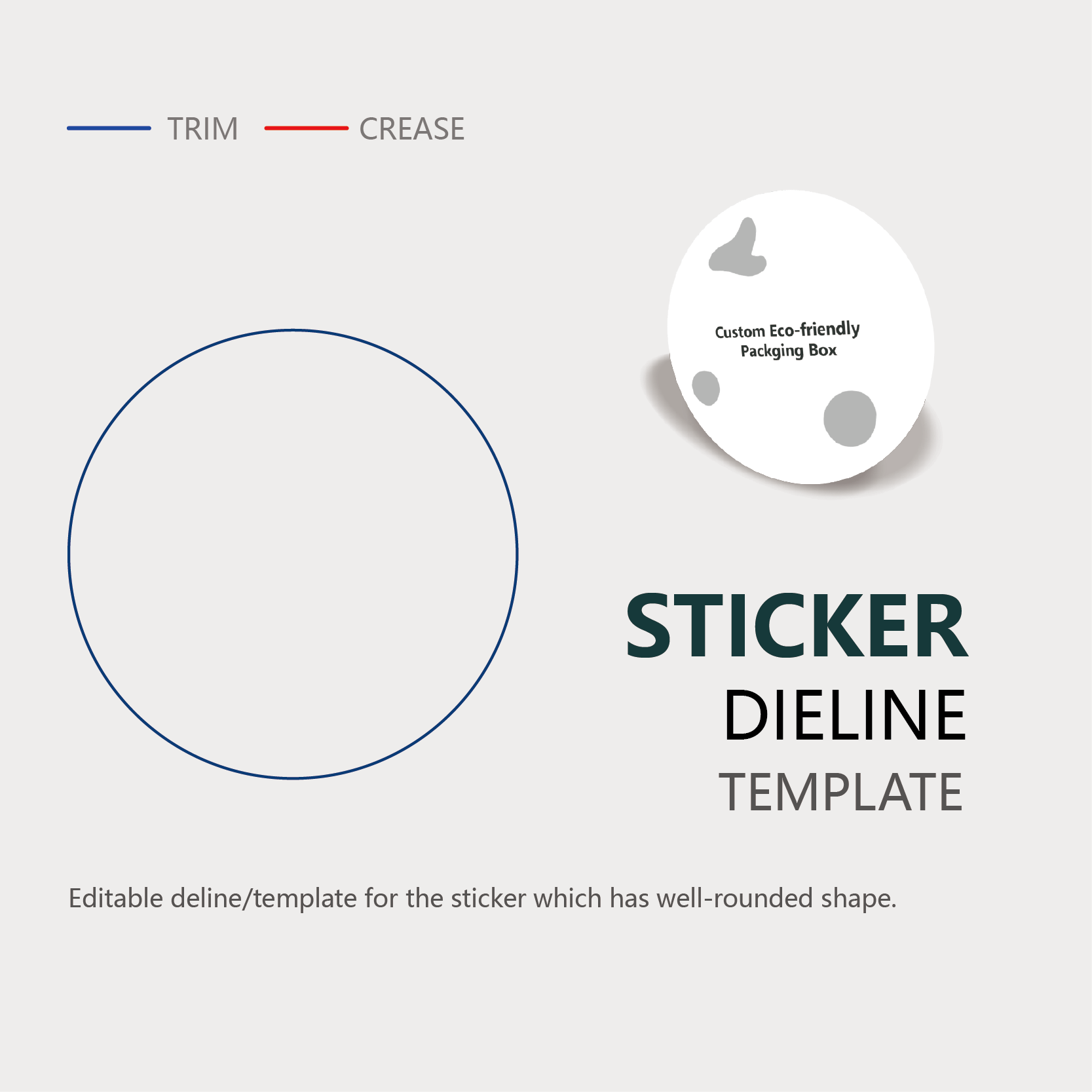 Instruction of well-rounded sticker