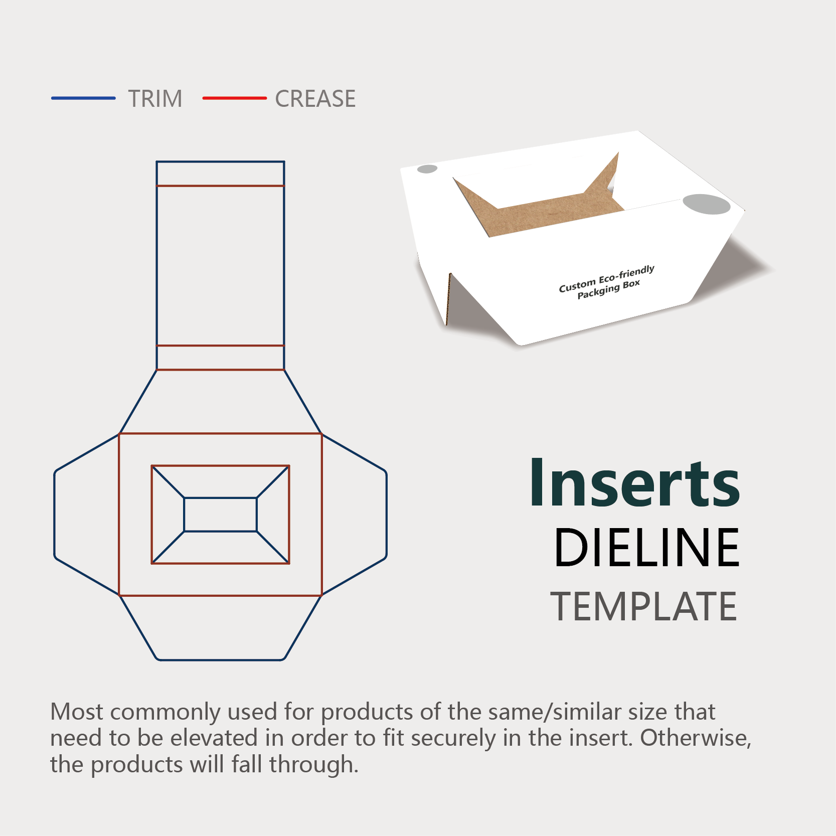 Instruction of a type of paper inserts which has backing