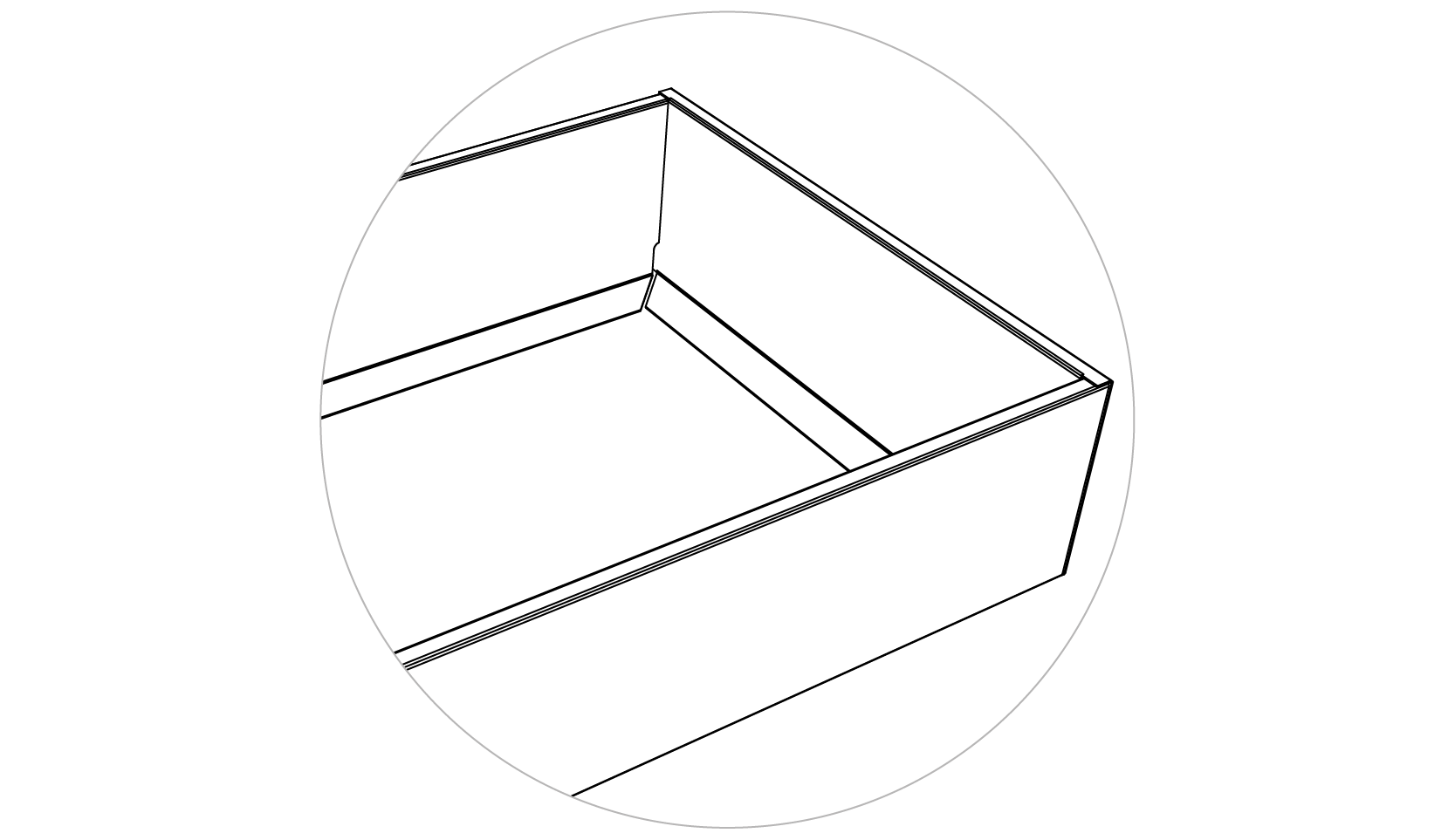 Double Wall Frame Tray