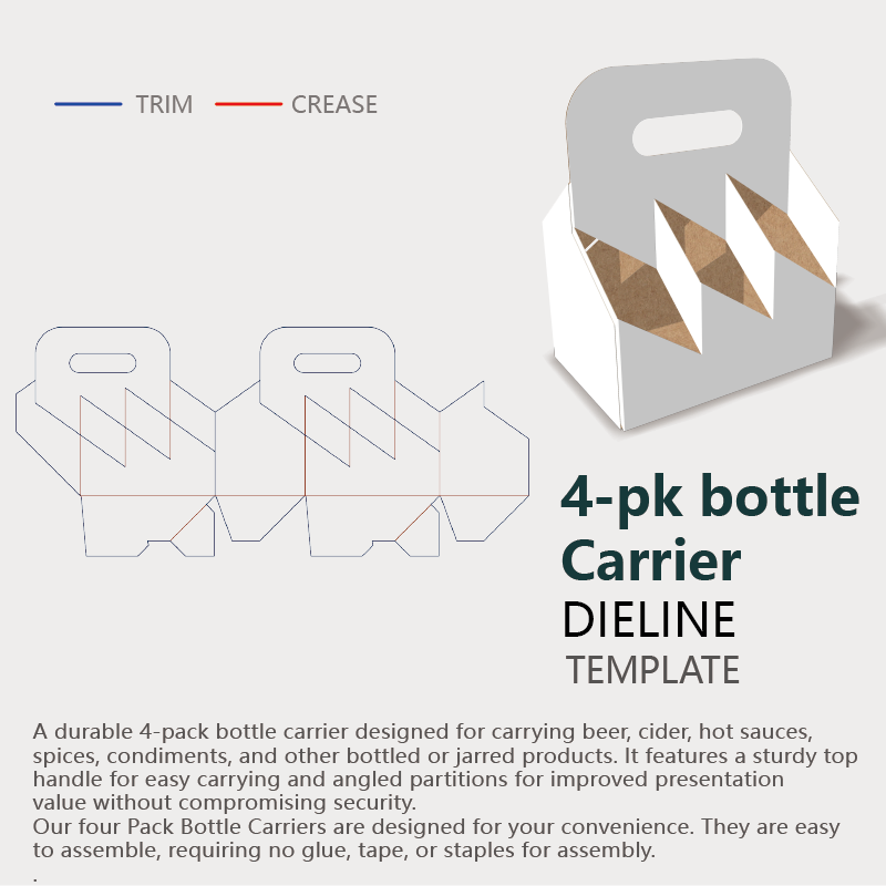  instruction 4 pack bottle carrier dielines