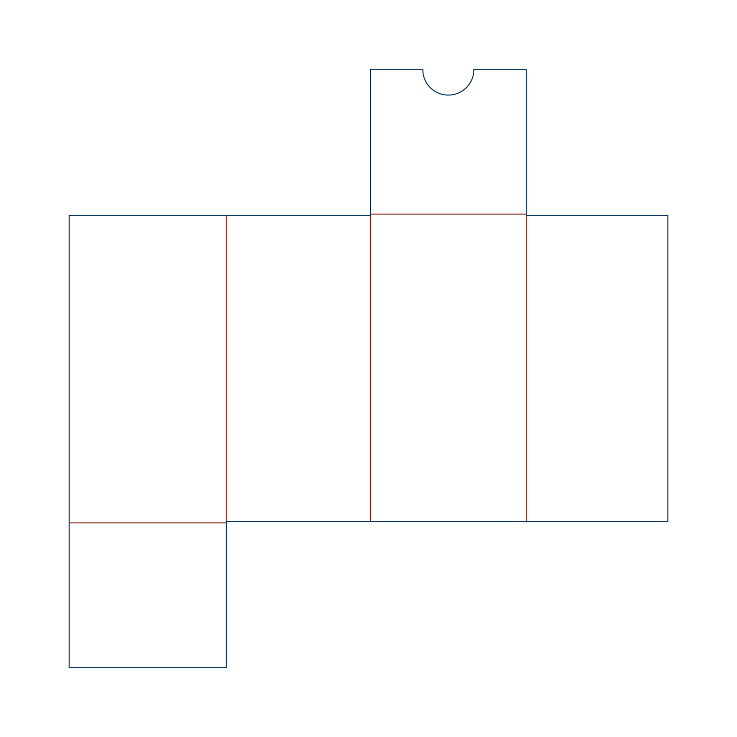  corrugated liner dieline drawing