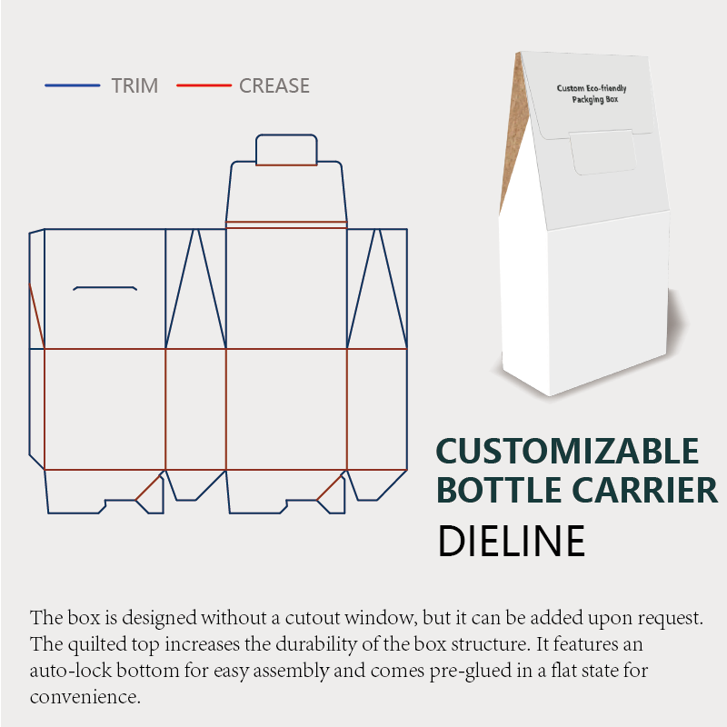  without window style dieline guidelines