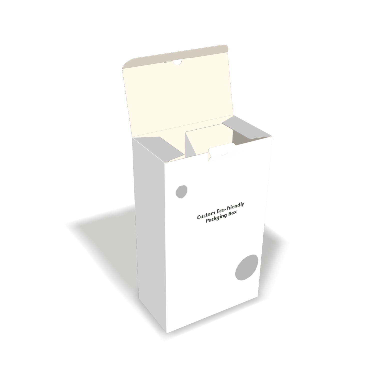  custom snap lock bottom folding carton with integrated centered divider