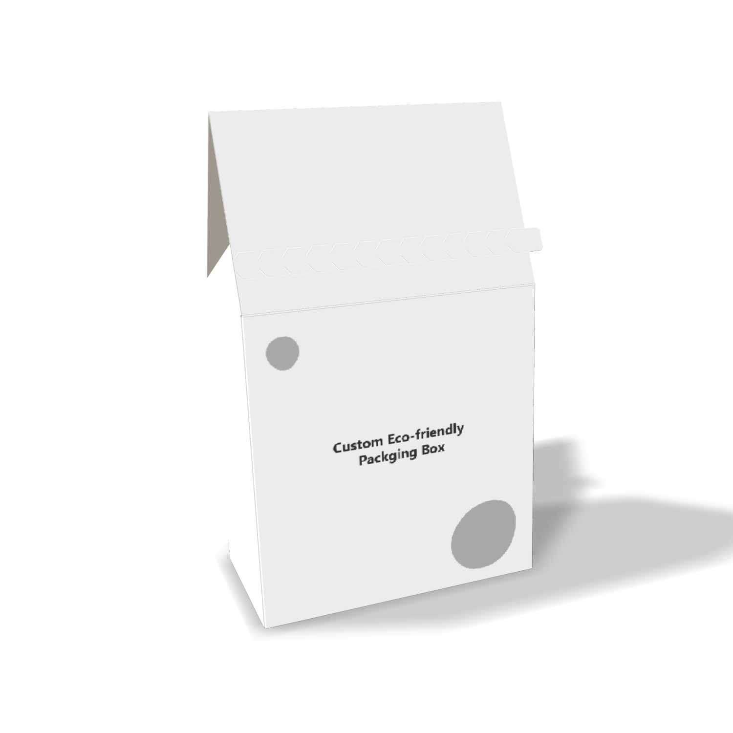  custom gusset roof folding carton