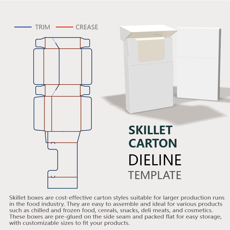  skillet box template instruction