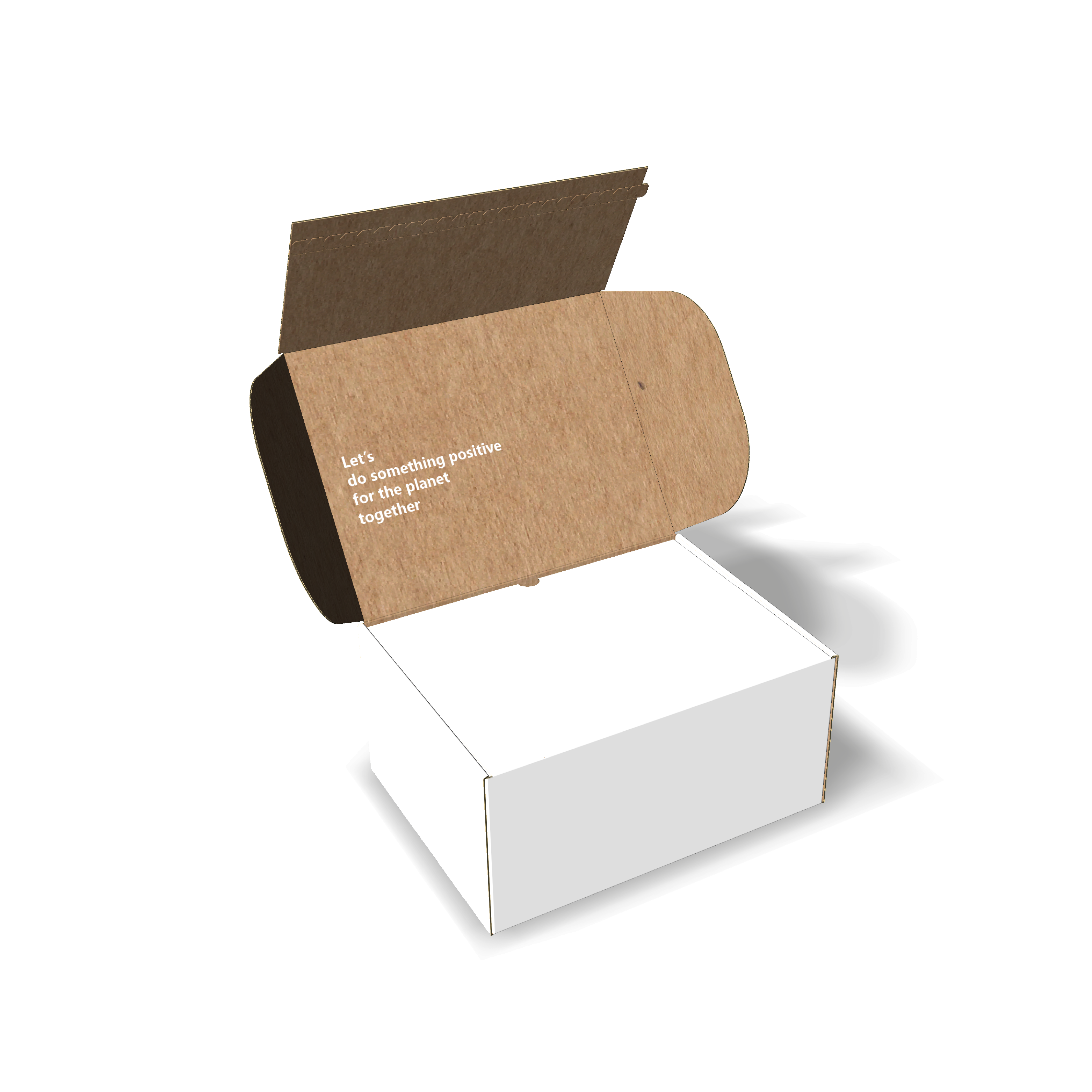  mailer box with dust flaps and inner cover