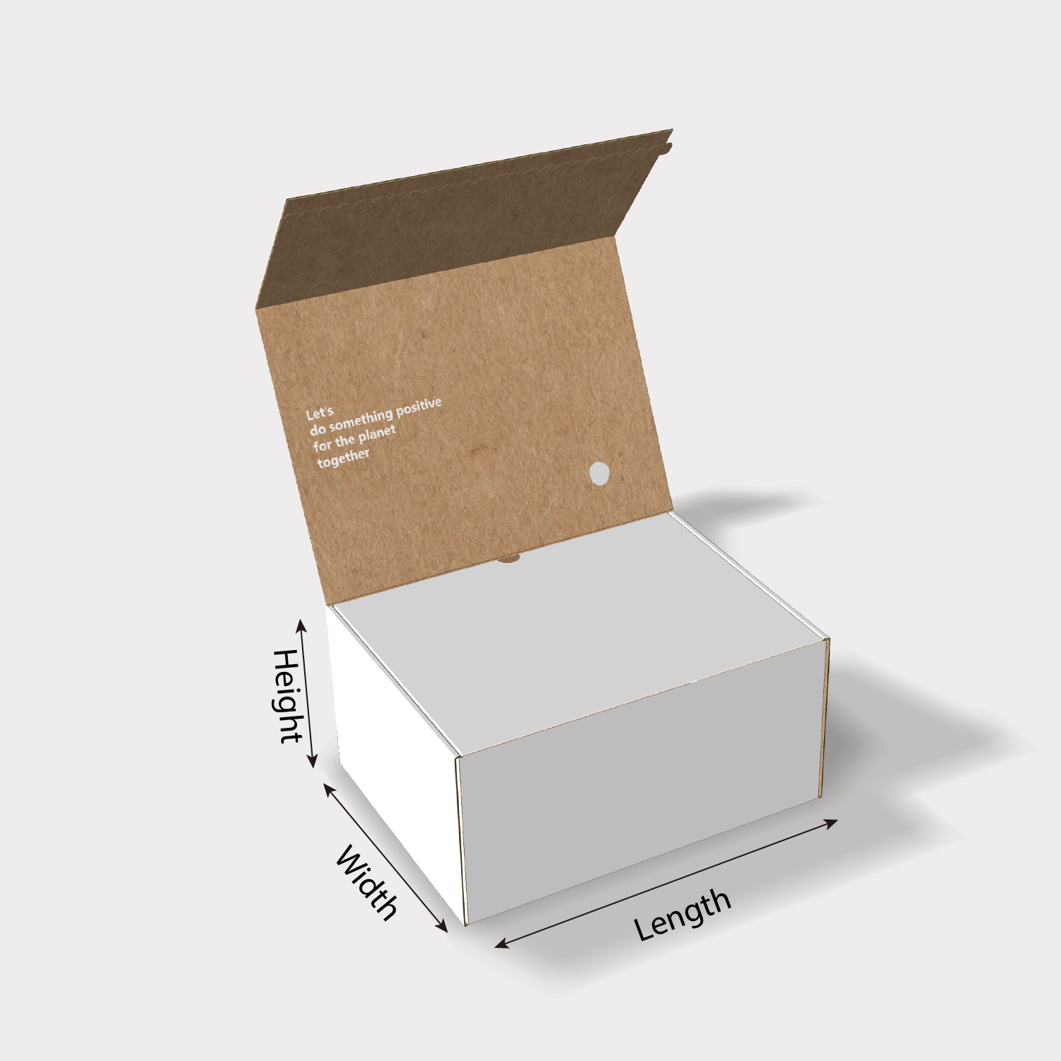 Custom Wingless Mailer Boxes with Inner Cover & Tear Strip cefBox