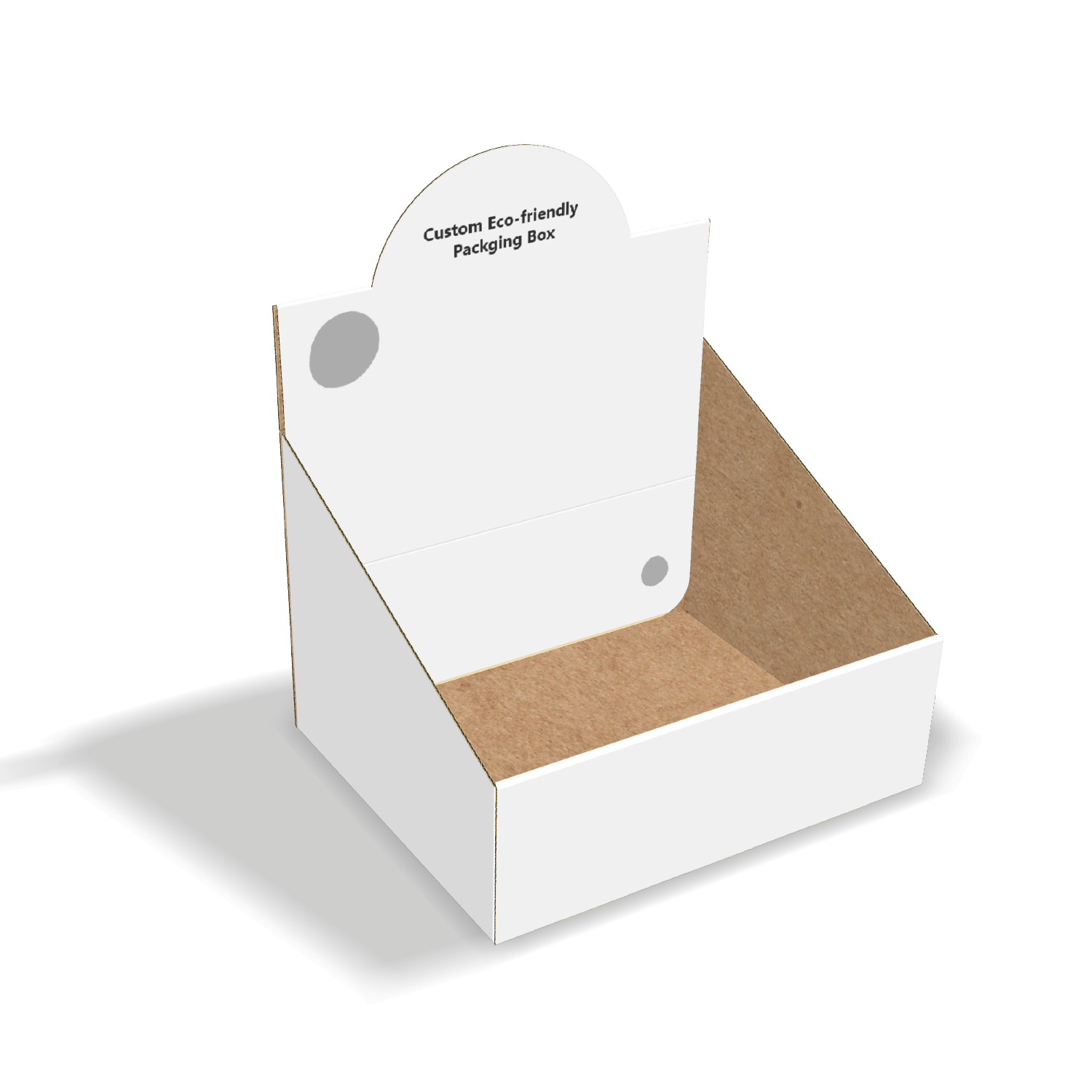 Single Display Box Set Custom Display box with Single-layer Slanted Walls | cefBox