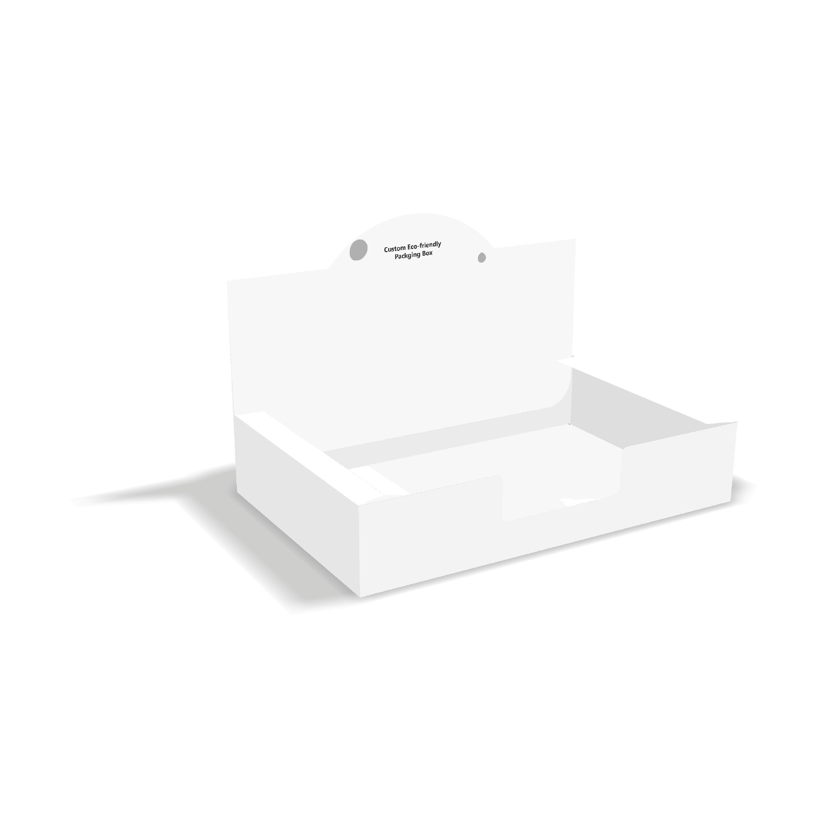  fully customizable auto lock base display counter box mockup