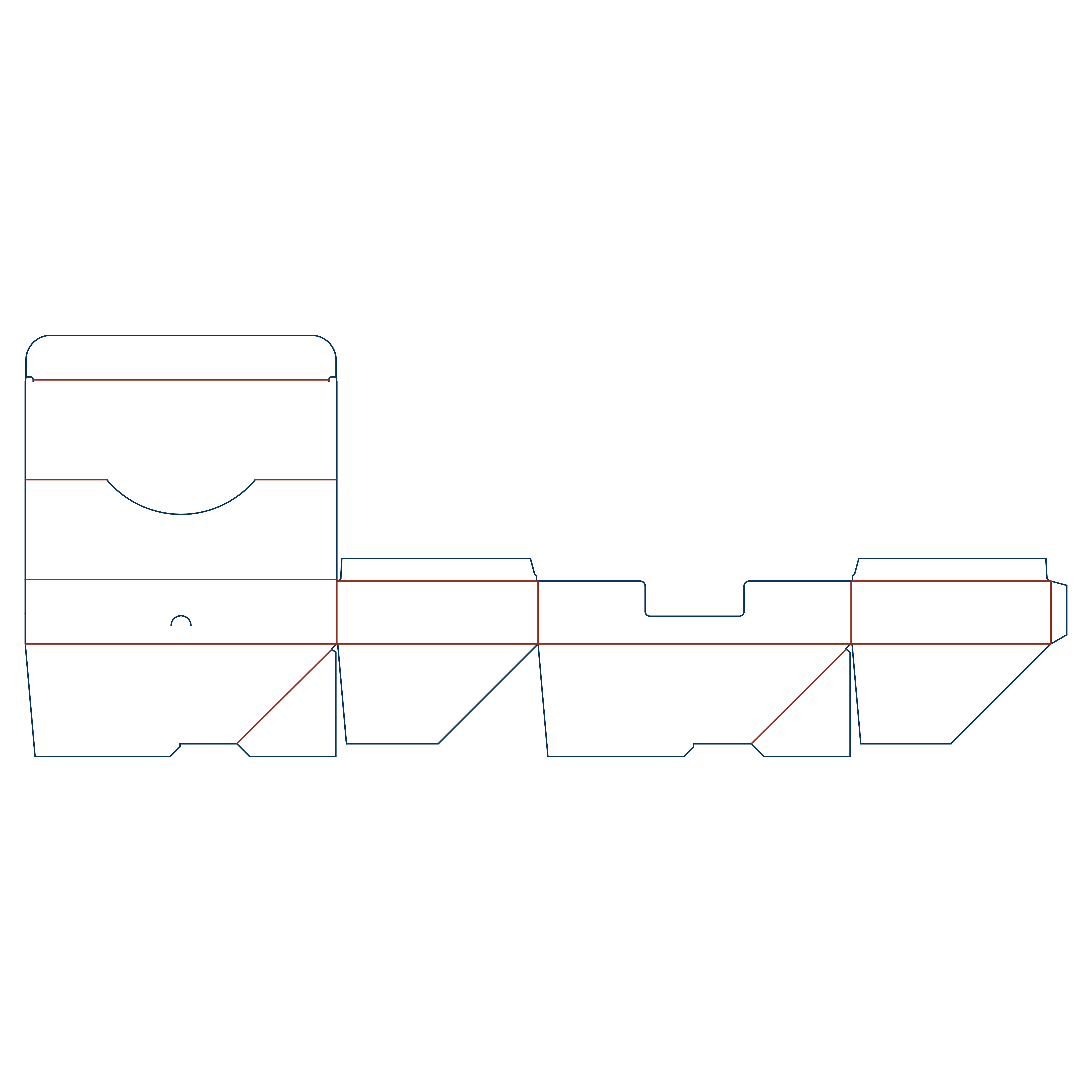  fully customizable auto lock base display counter box dielines