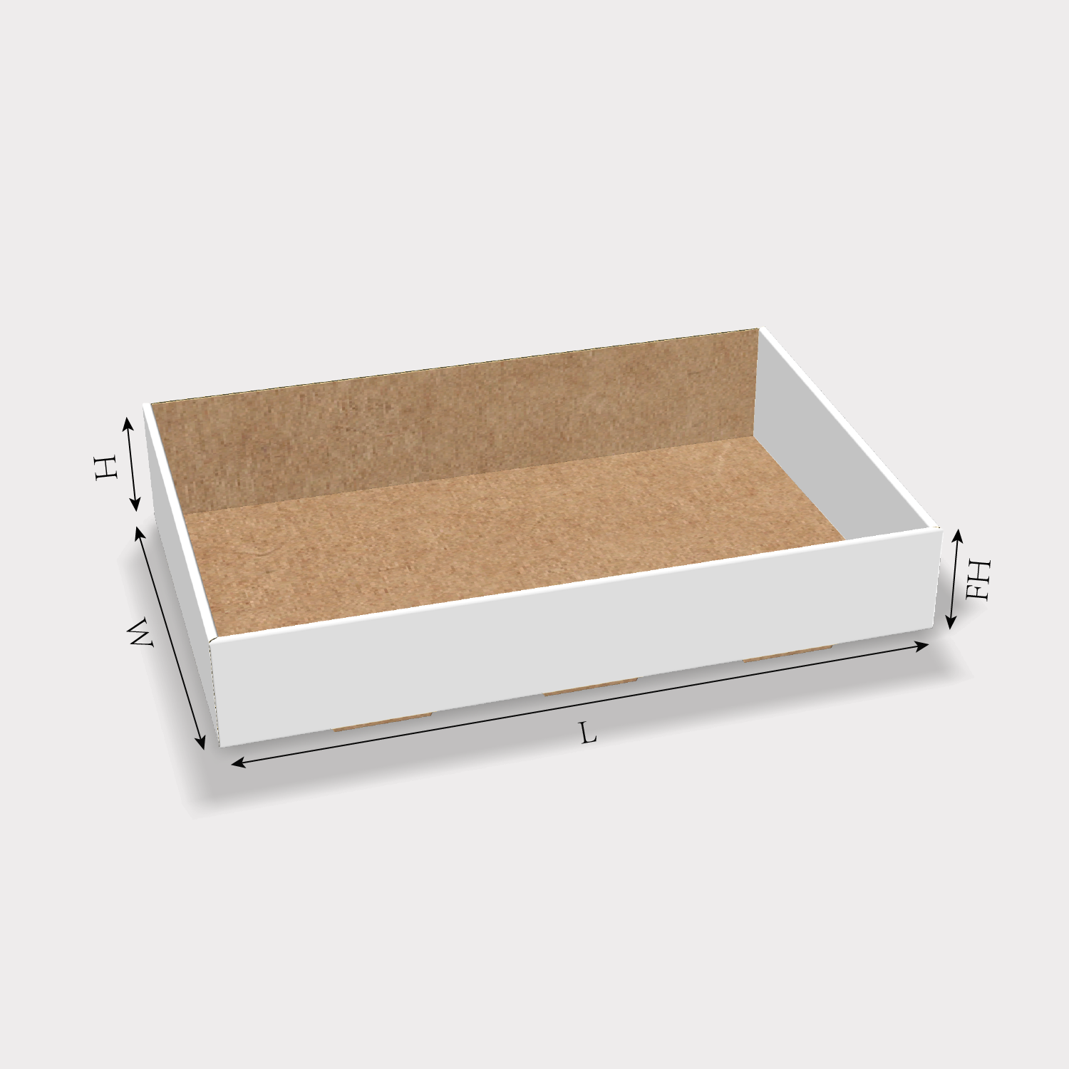 display counter tray box dieline size guides