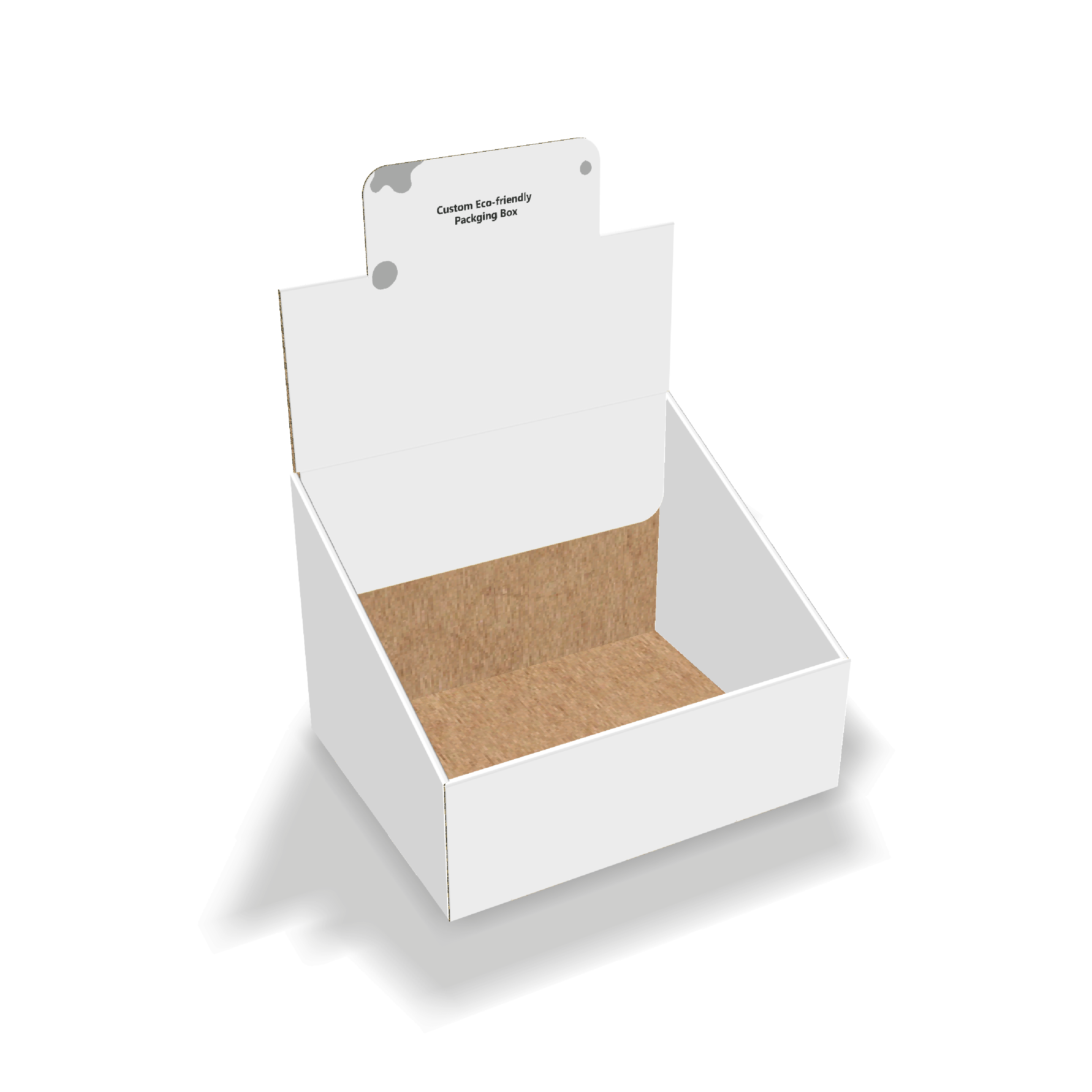  display box with beveled side walls mockup