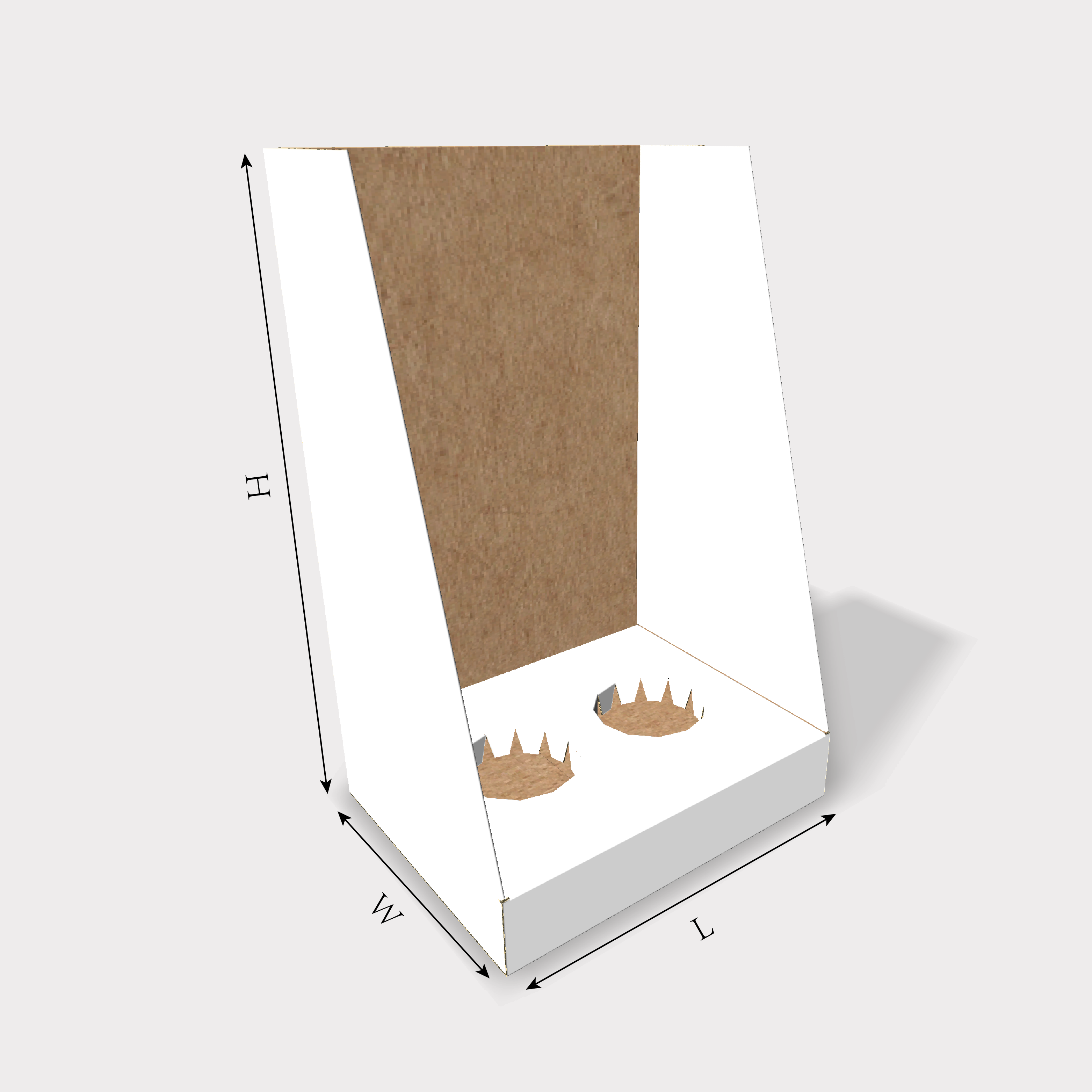  Display with Integrated Inserts size guides