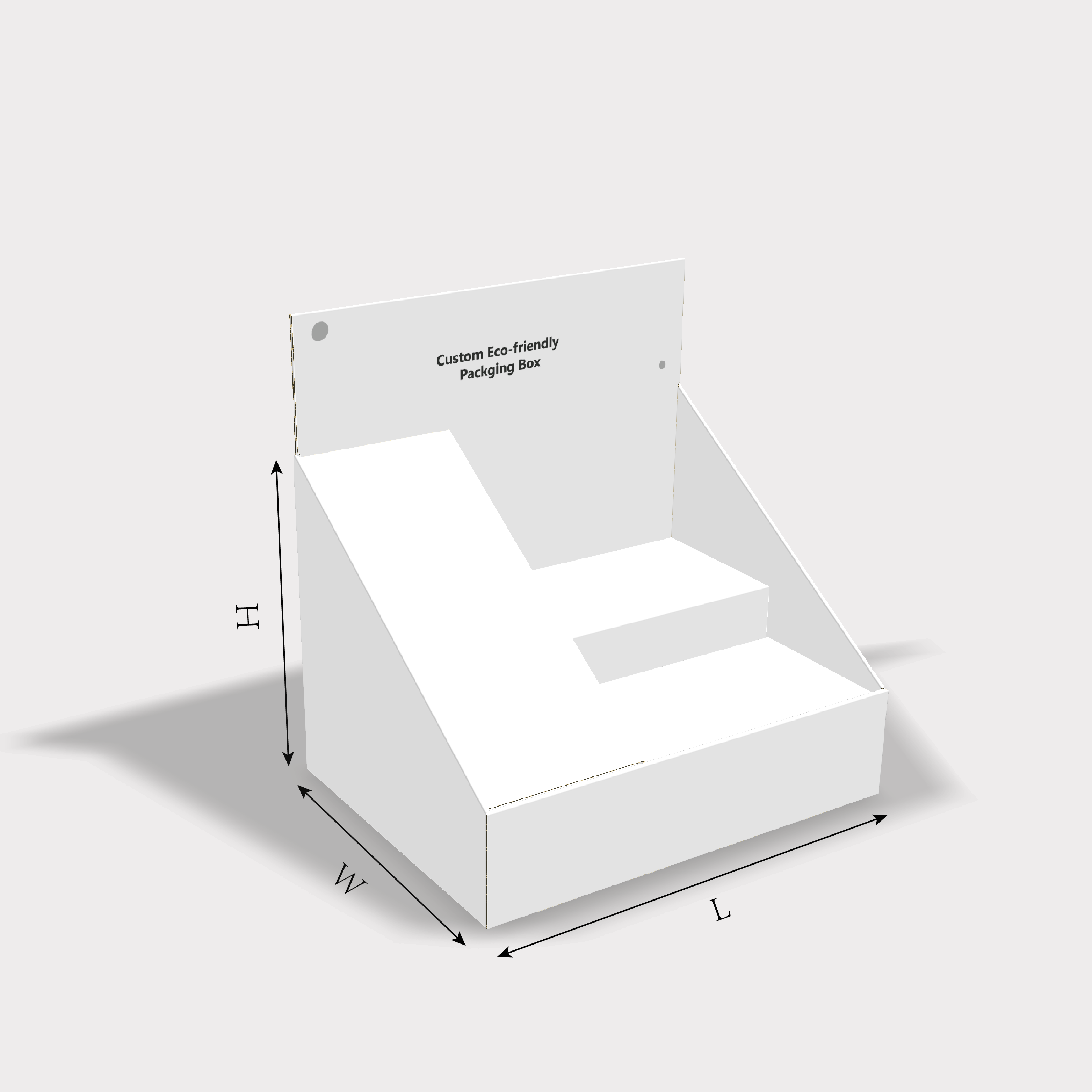  Display with Ladder and Side Description Board size guides