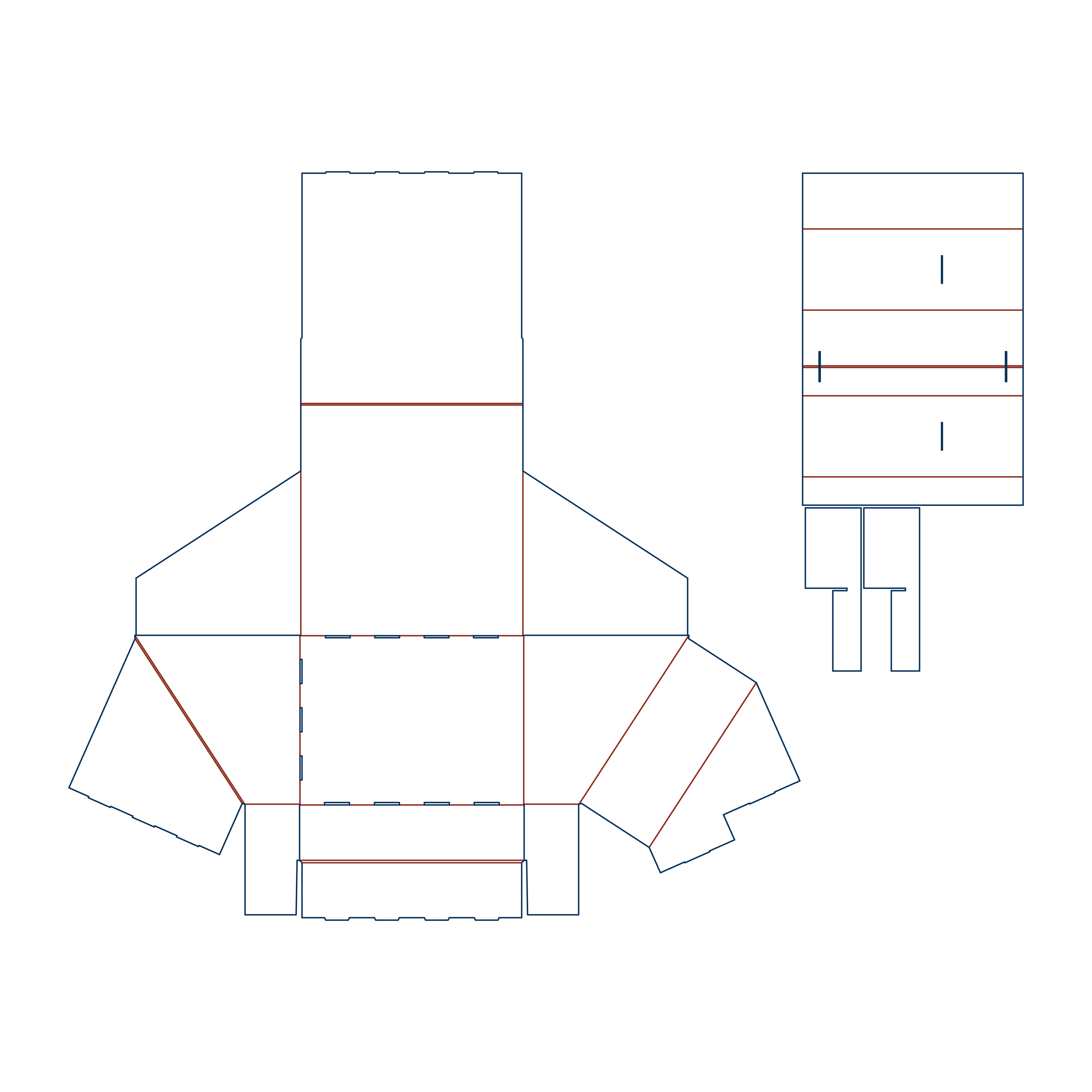  Display with Ladder and Side Description Board dieline