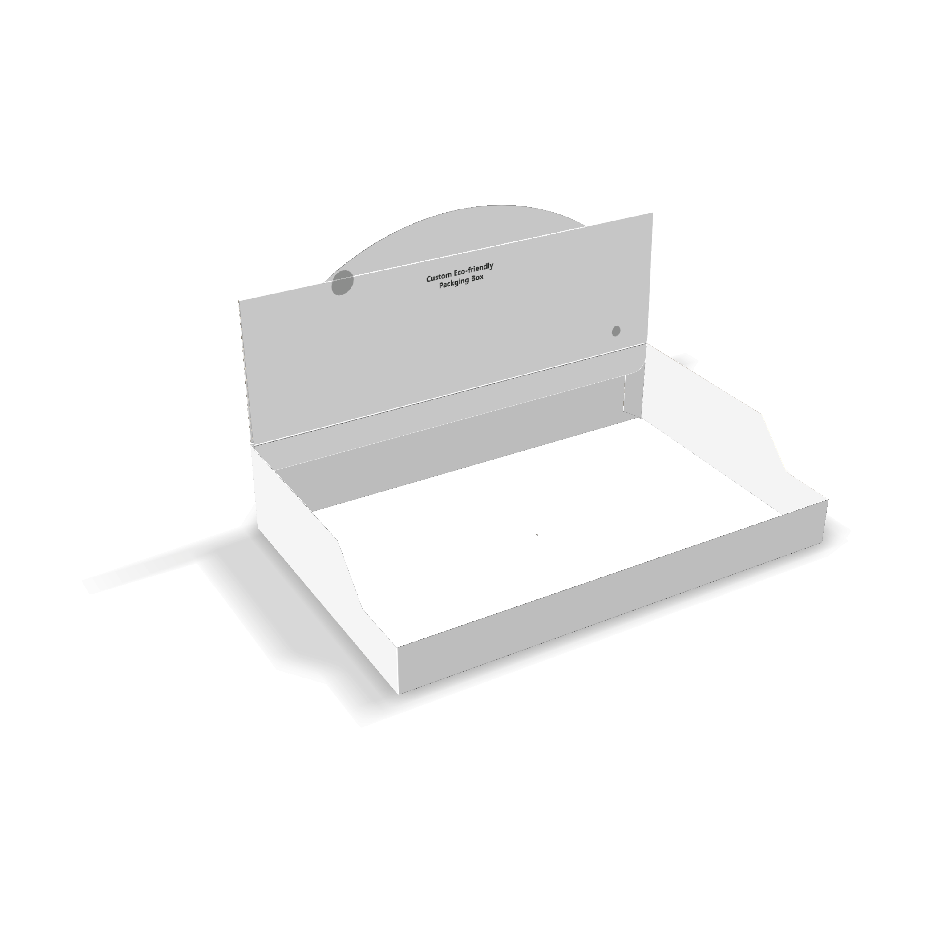  auto lock bottom display without dust flaps mockup