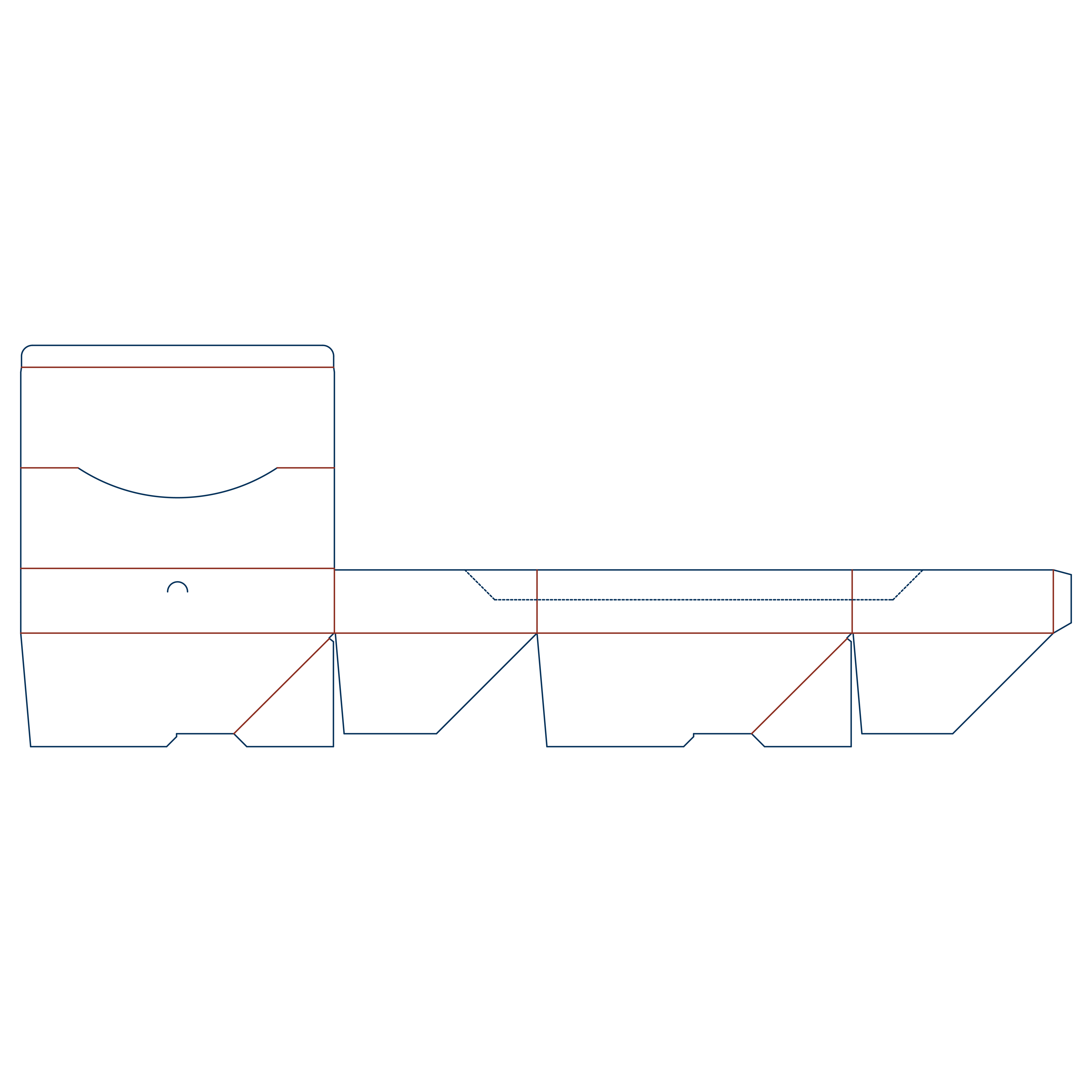  auto lock bottom display without dust flaps dieline