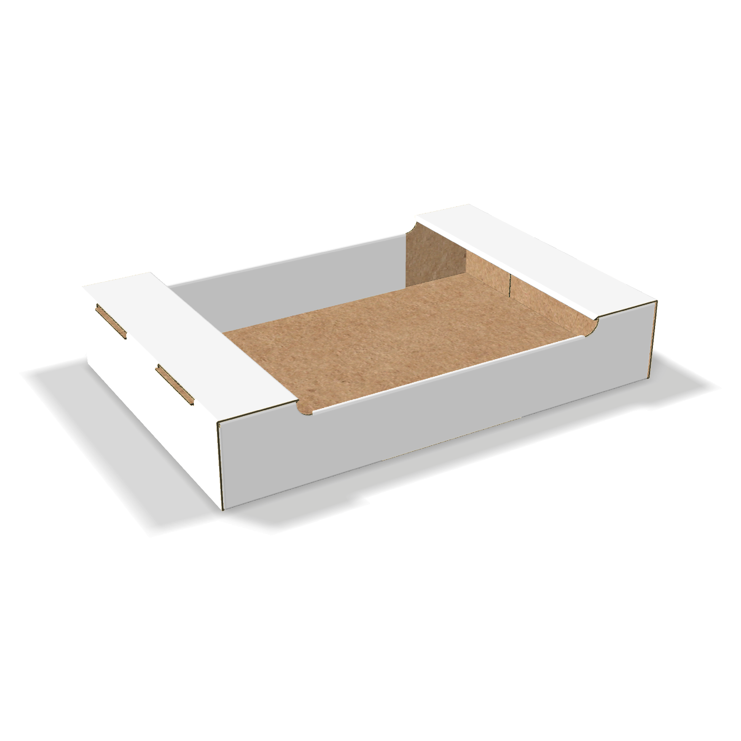  display tray box with partially open top mockup