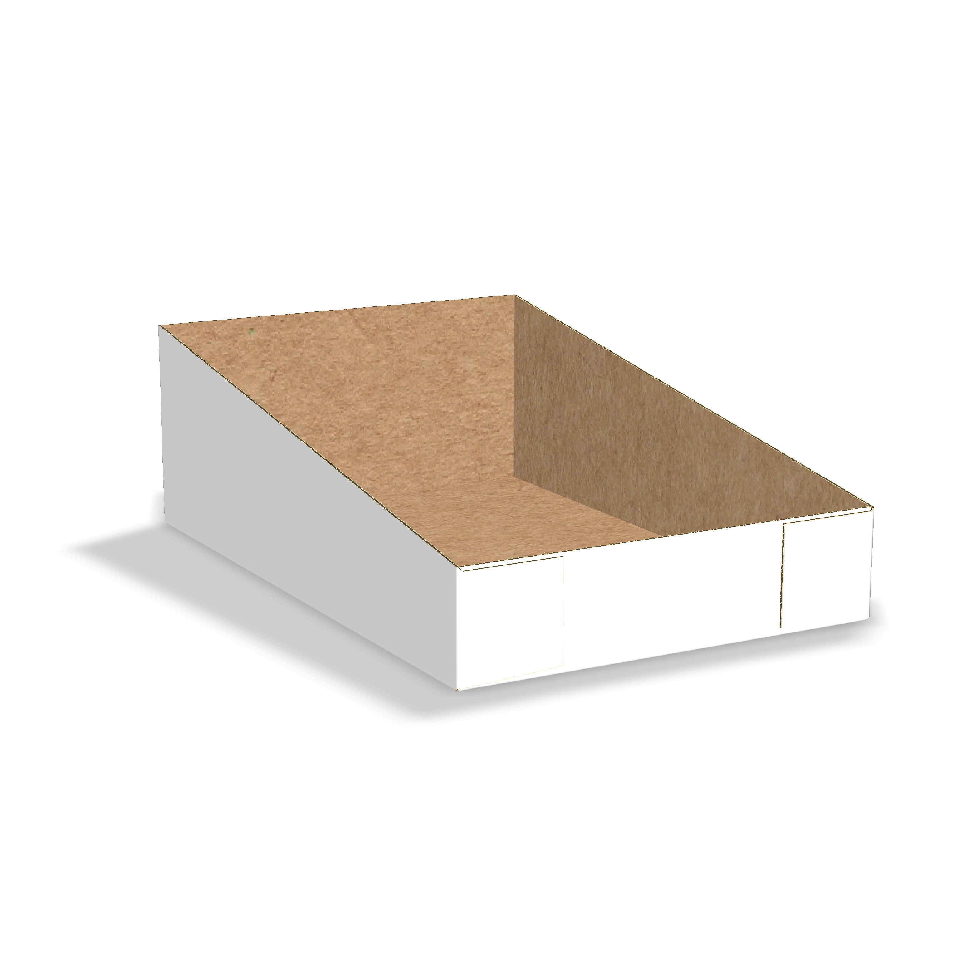  simple display tray with adhesive strip mockup