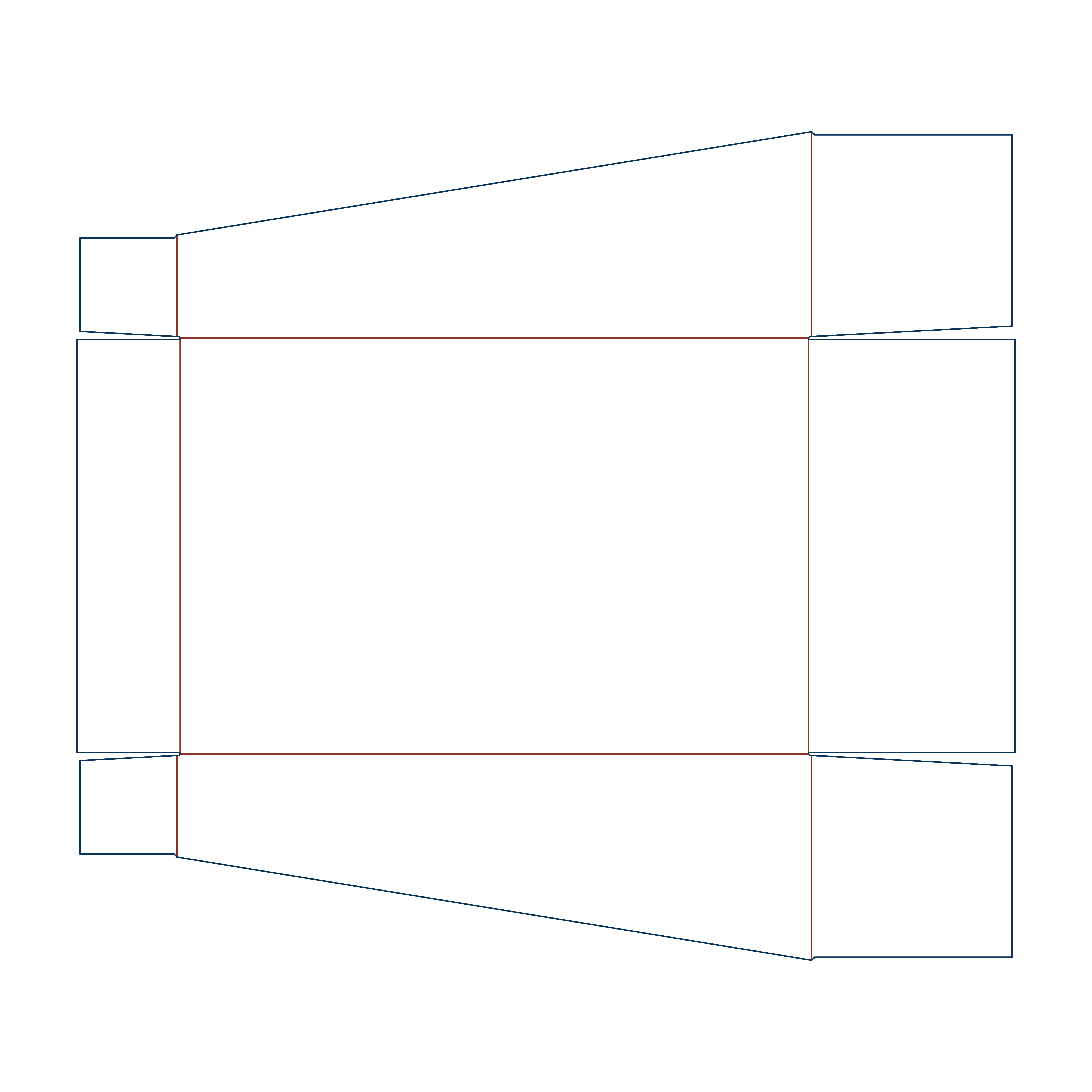  simple display tray with adhesive strip dieline