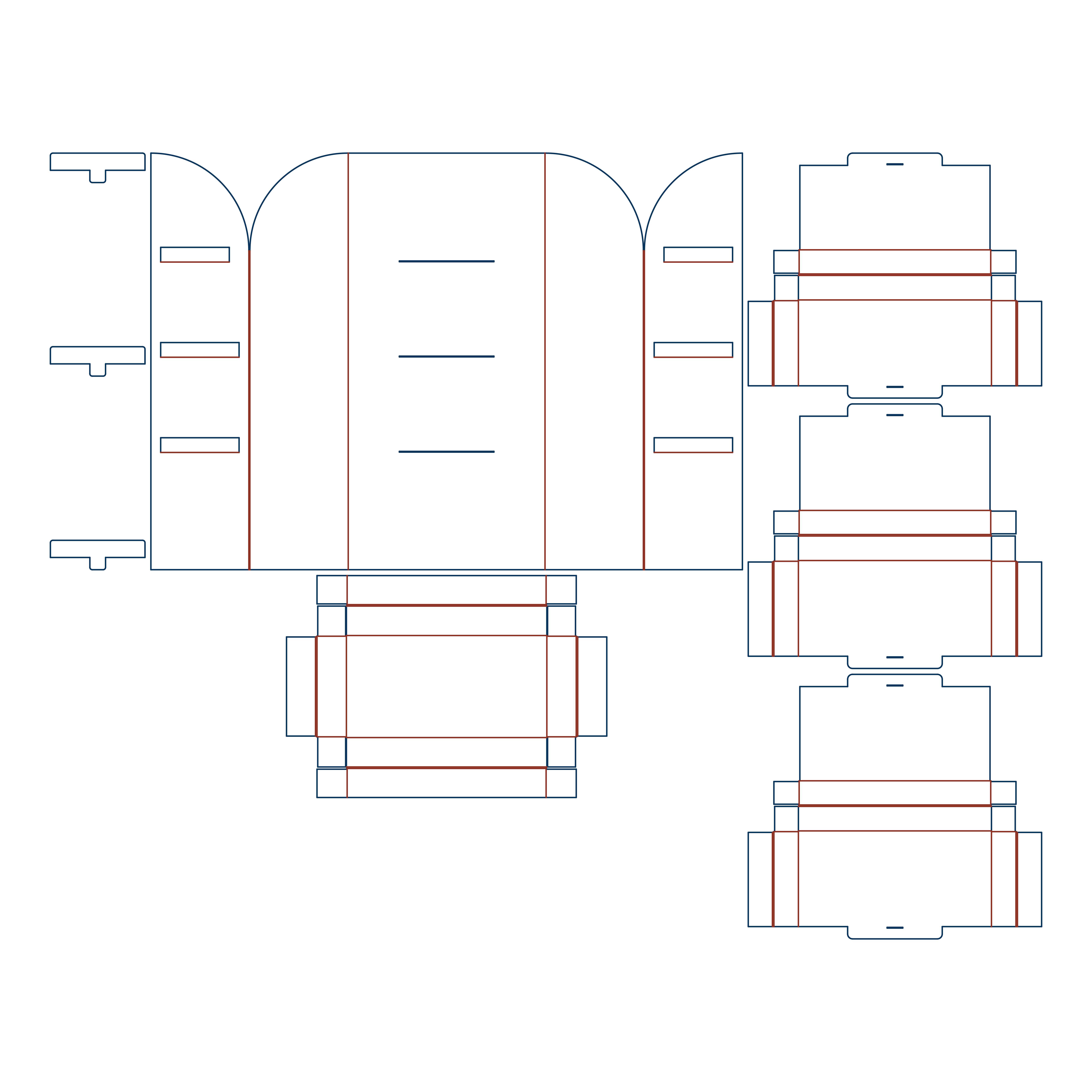  type 1705 display stand pop dieline