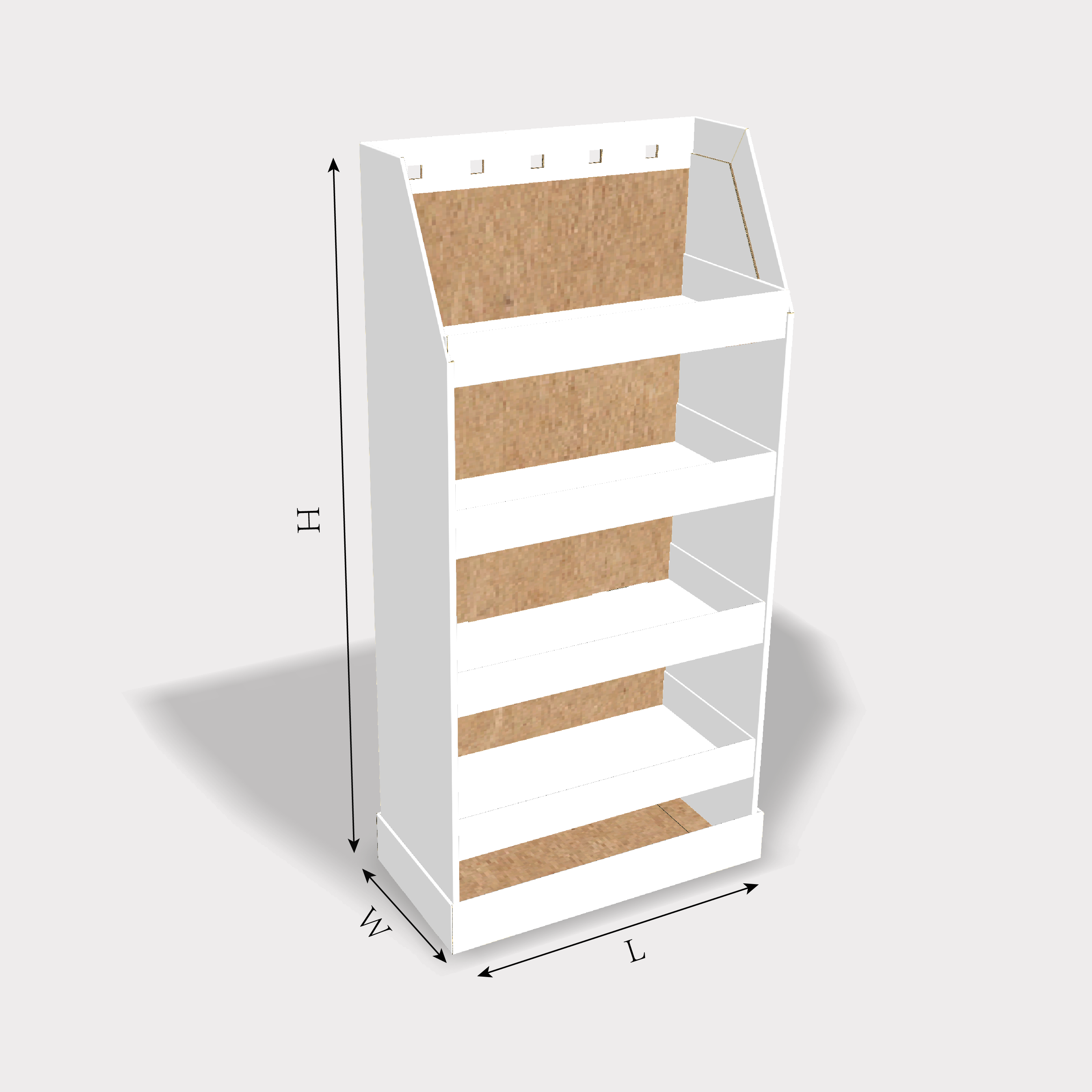  type 1707 display stand size guides