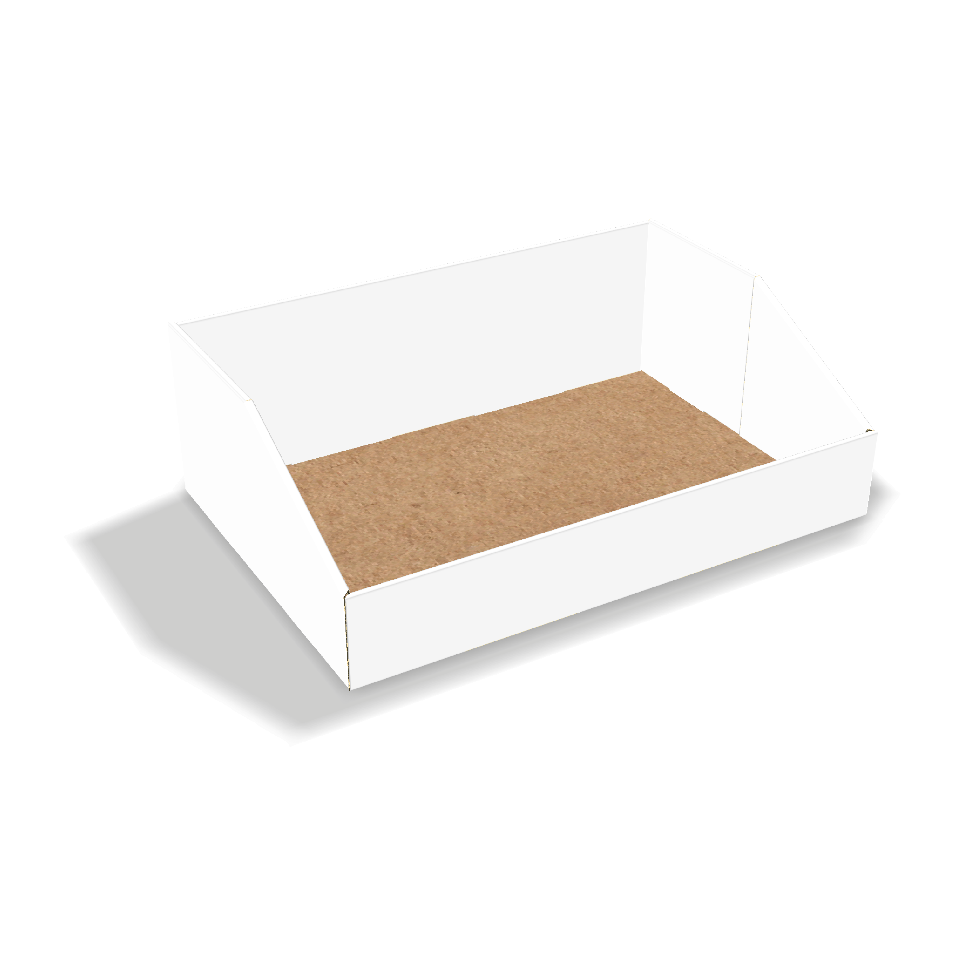  angled counter display tray mockup