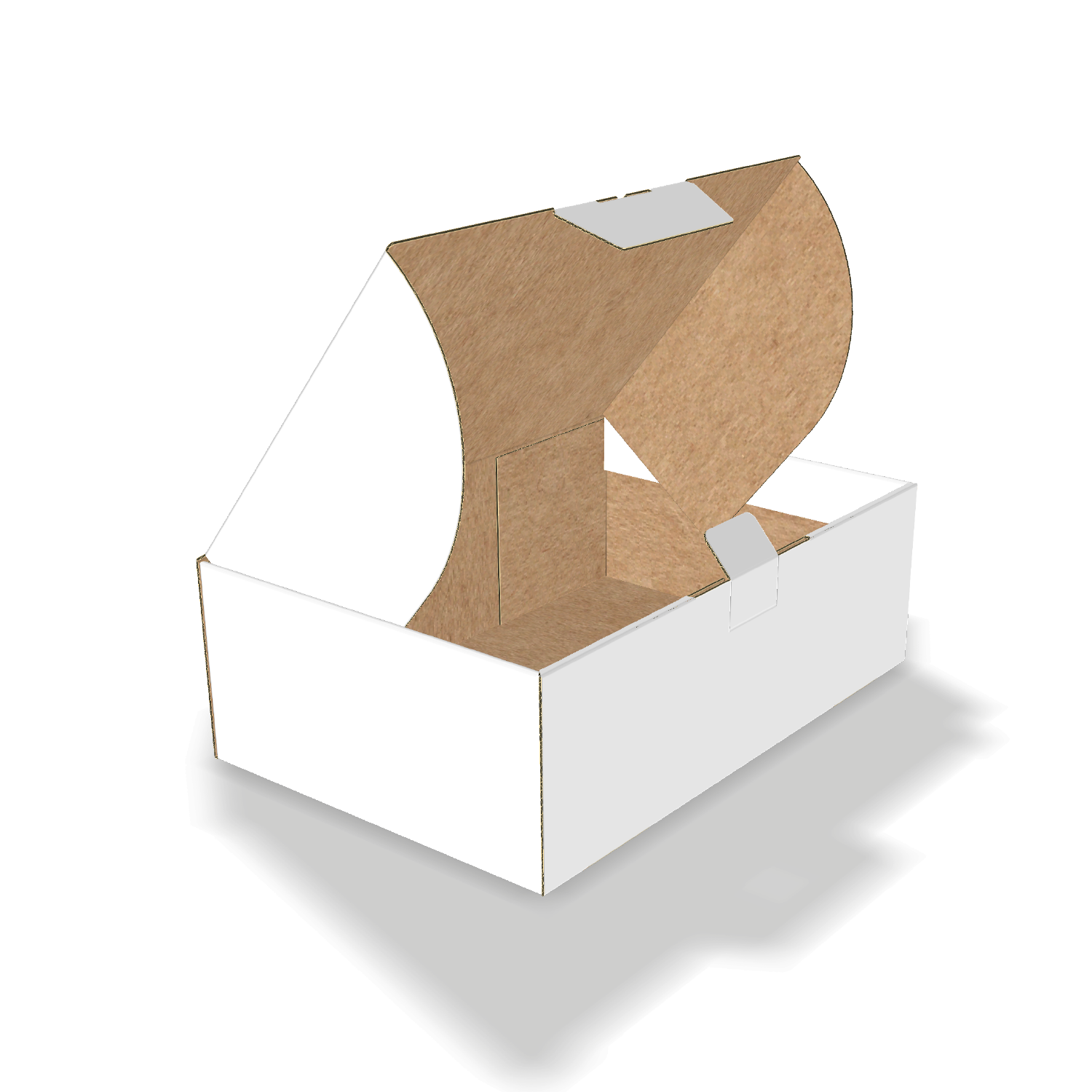  mailer box with thickened wall mockup