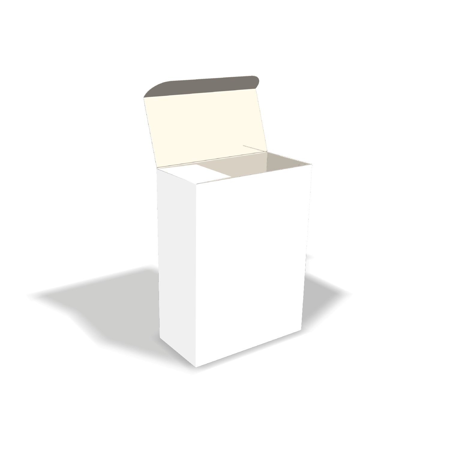  crash bottom folding carton with full flap mockup