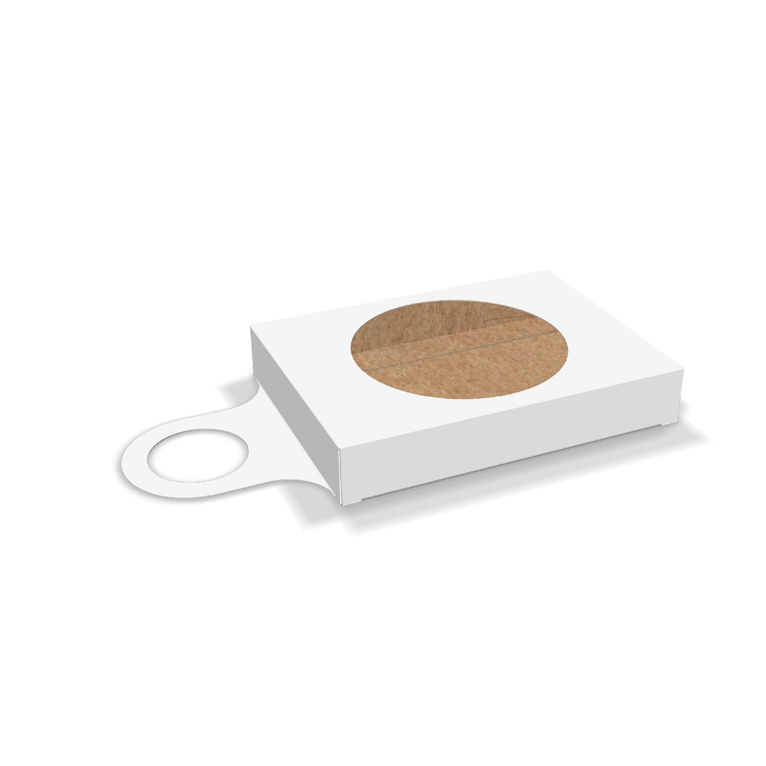  Folding Box with Circular  Hang Hole and Window mockup