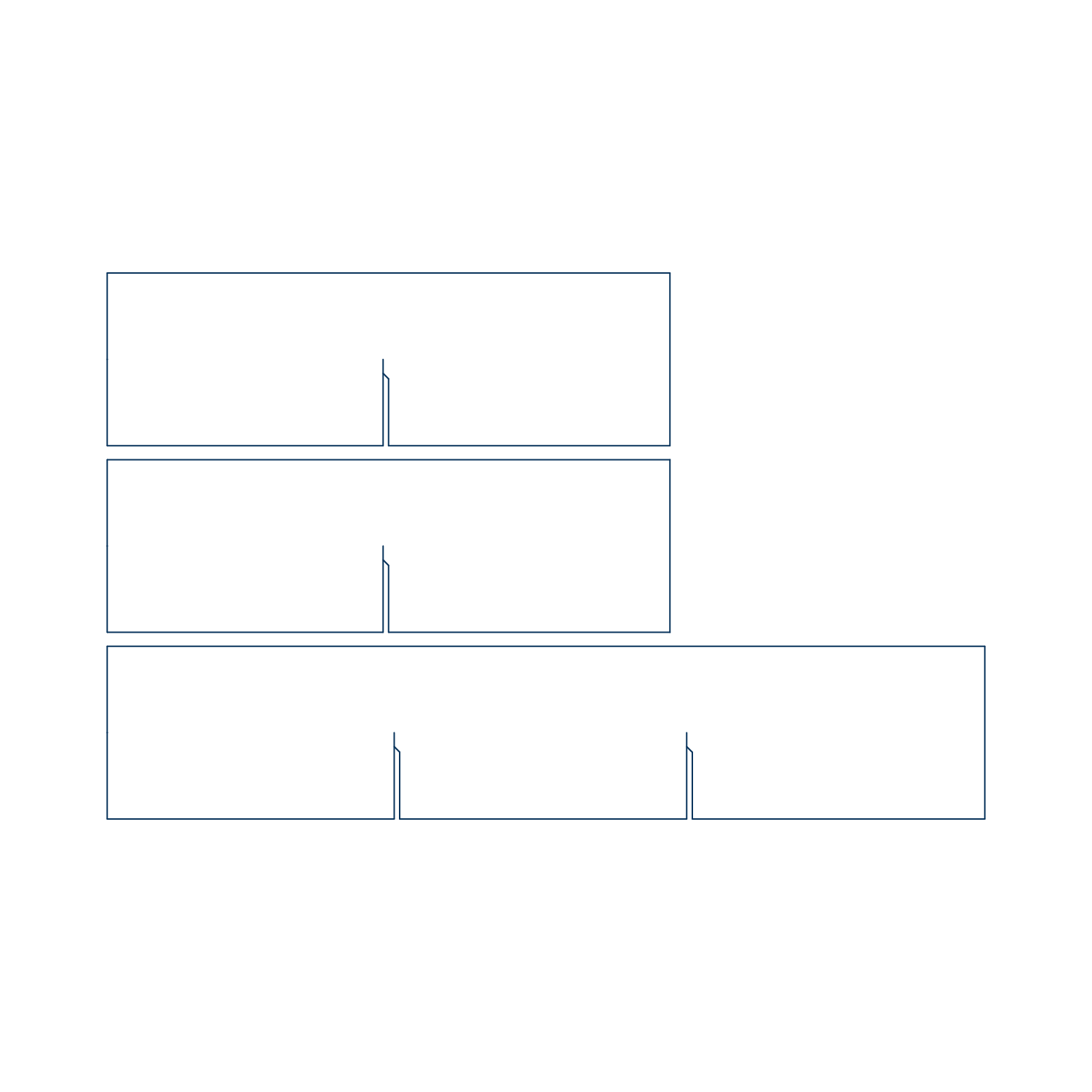  intersecting  packaging  dividers dieline