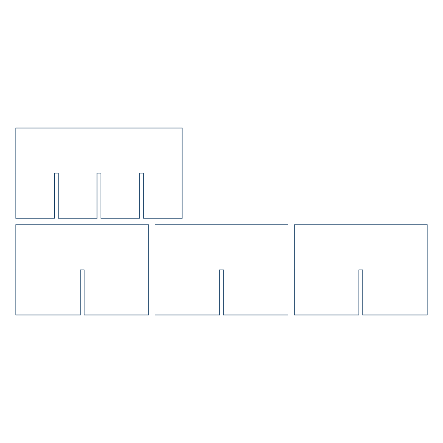  corrugated cardboard crossing dividers dielines