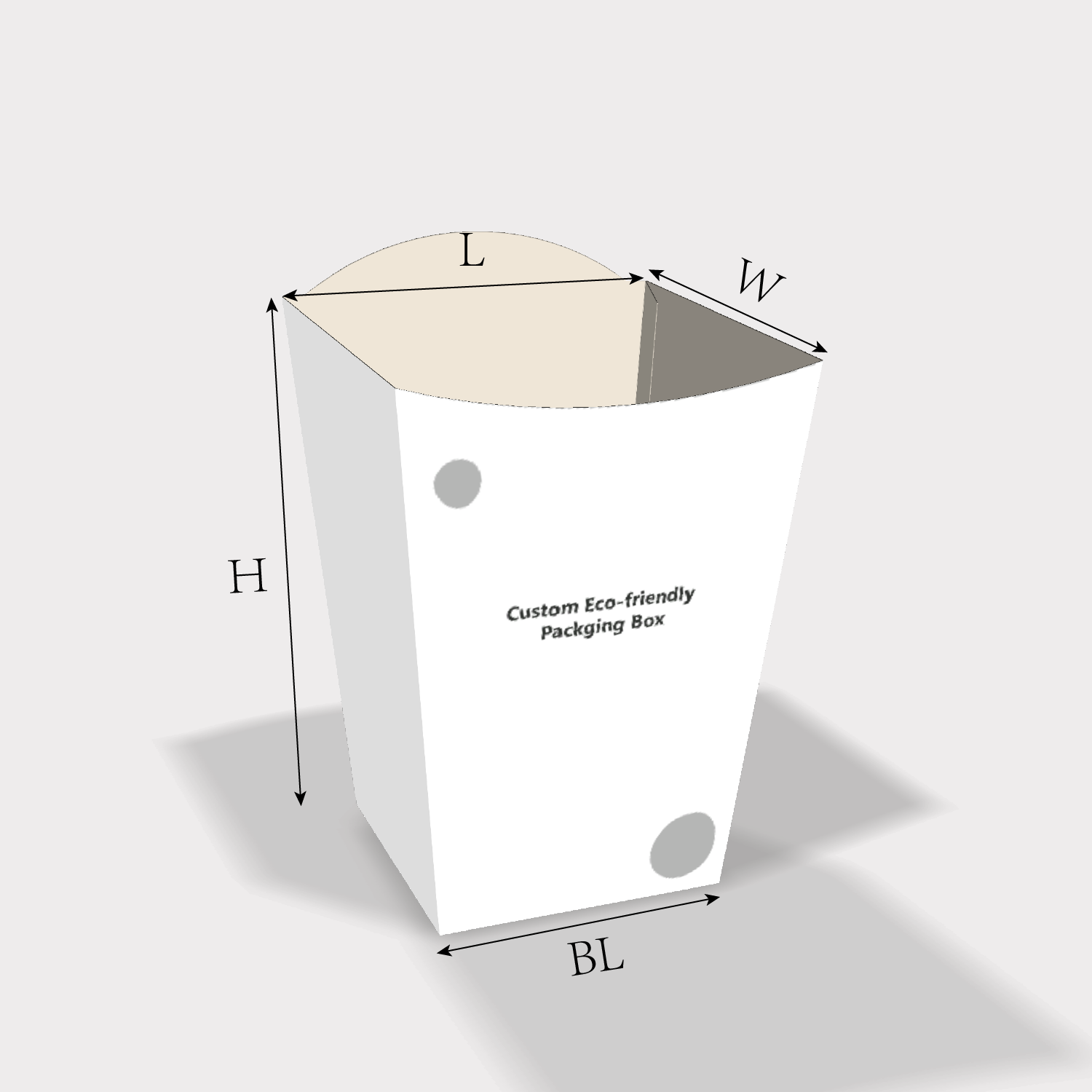  how to measure auto lock bottom fries box quick and easy tapered design