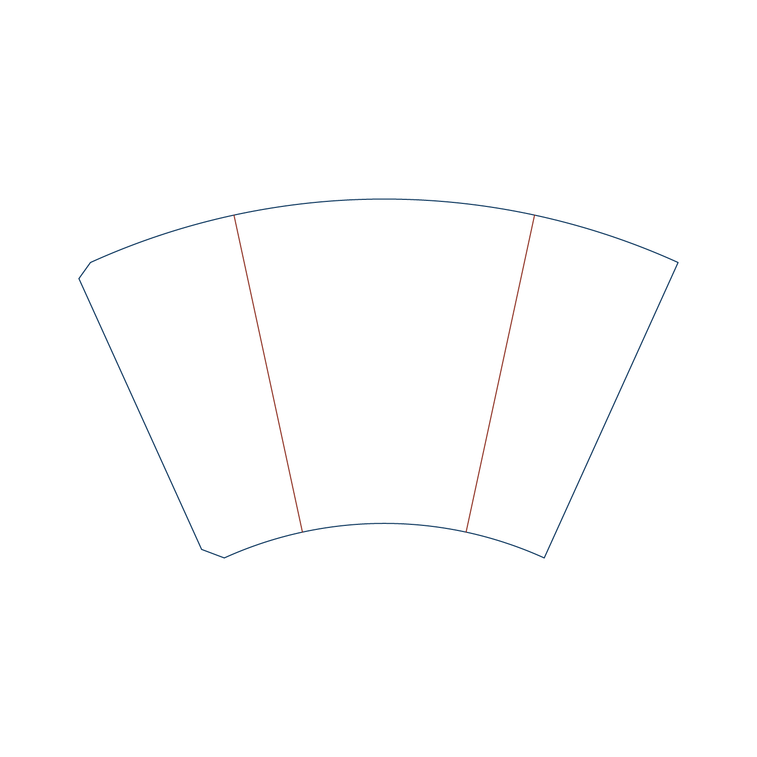  custom coffee cup sleeve dieline template with cut and fold lines