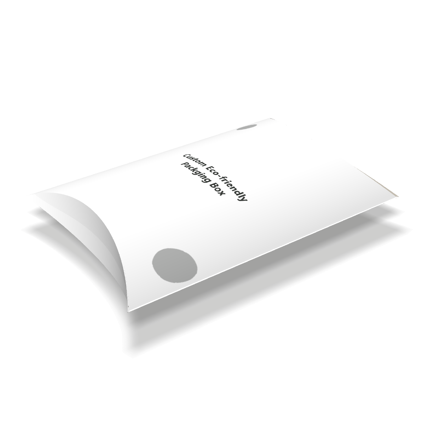  cefbox custom pillow box packaging mockup showing finished printed box design