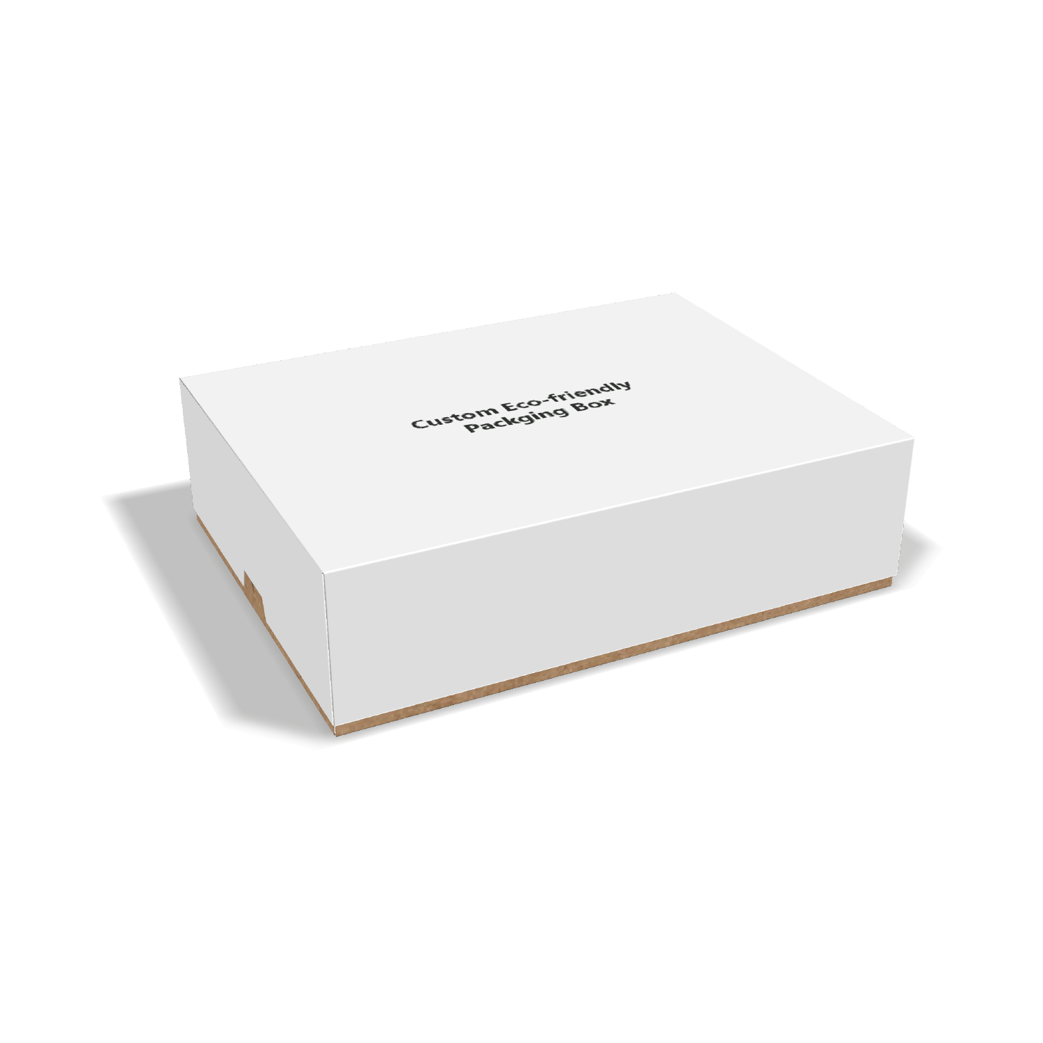  custom stapled tray and cover box mockup