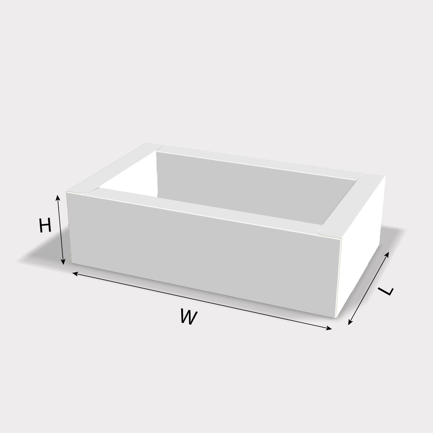  custom thick wall tray without hook size guides