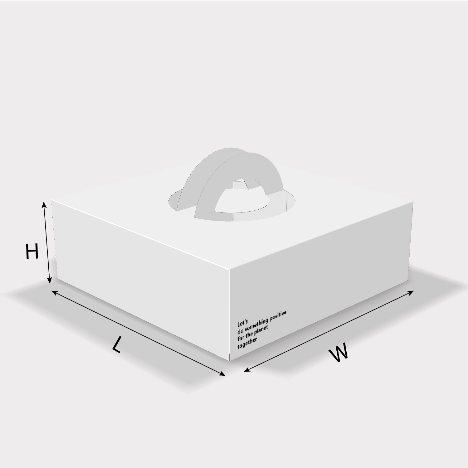  custom cake box with handle 0619 size guides
