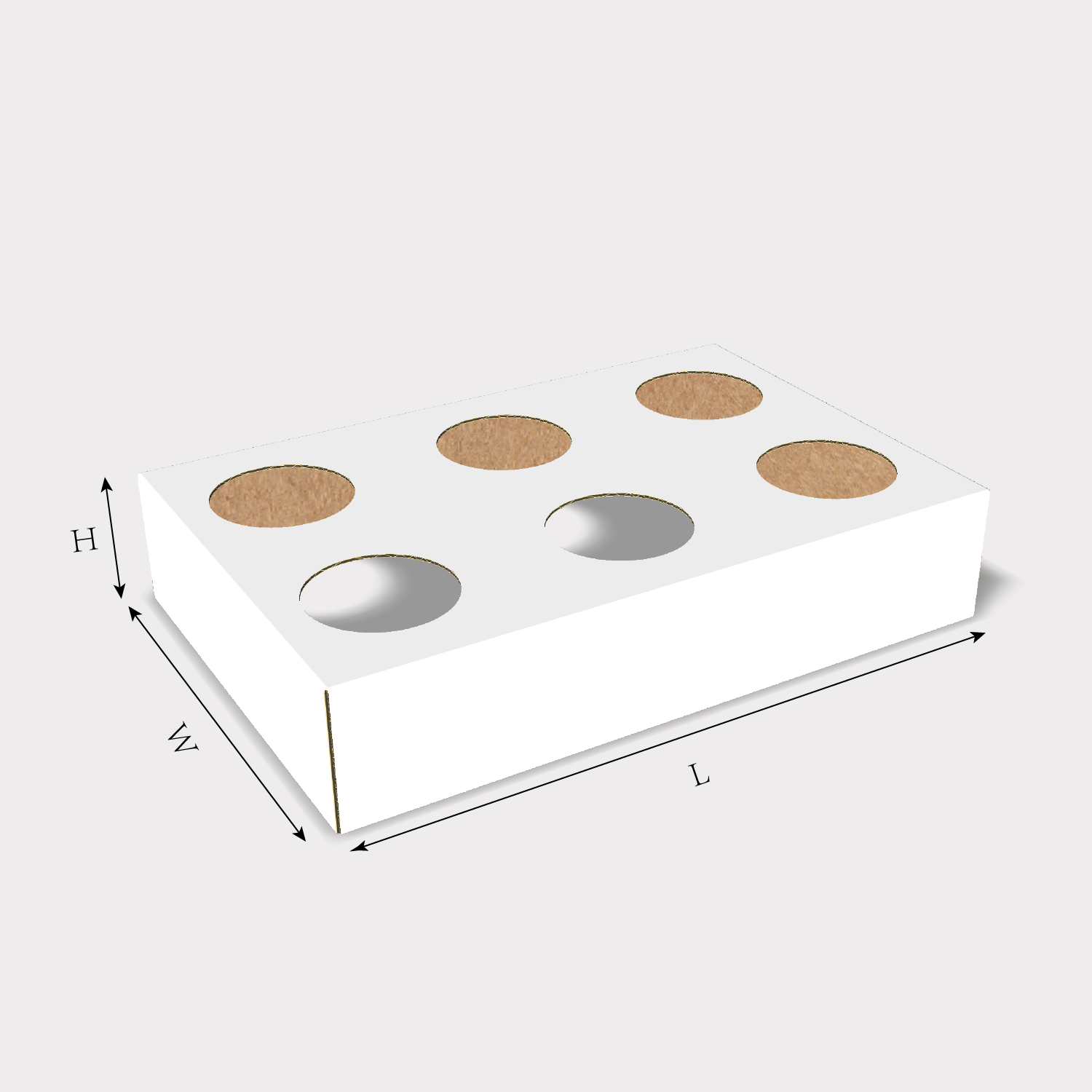  custom insert with circular slots dieline generator size guidelines
