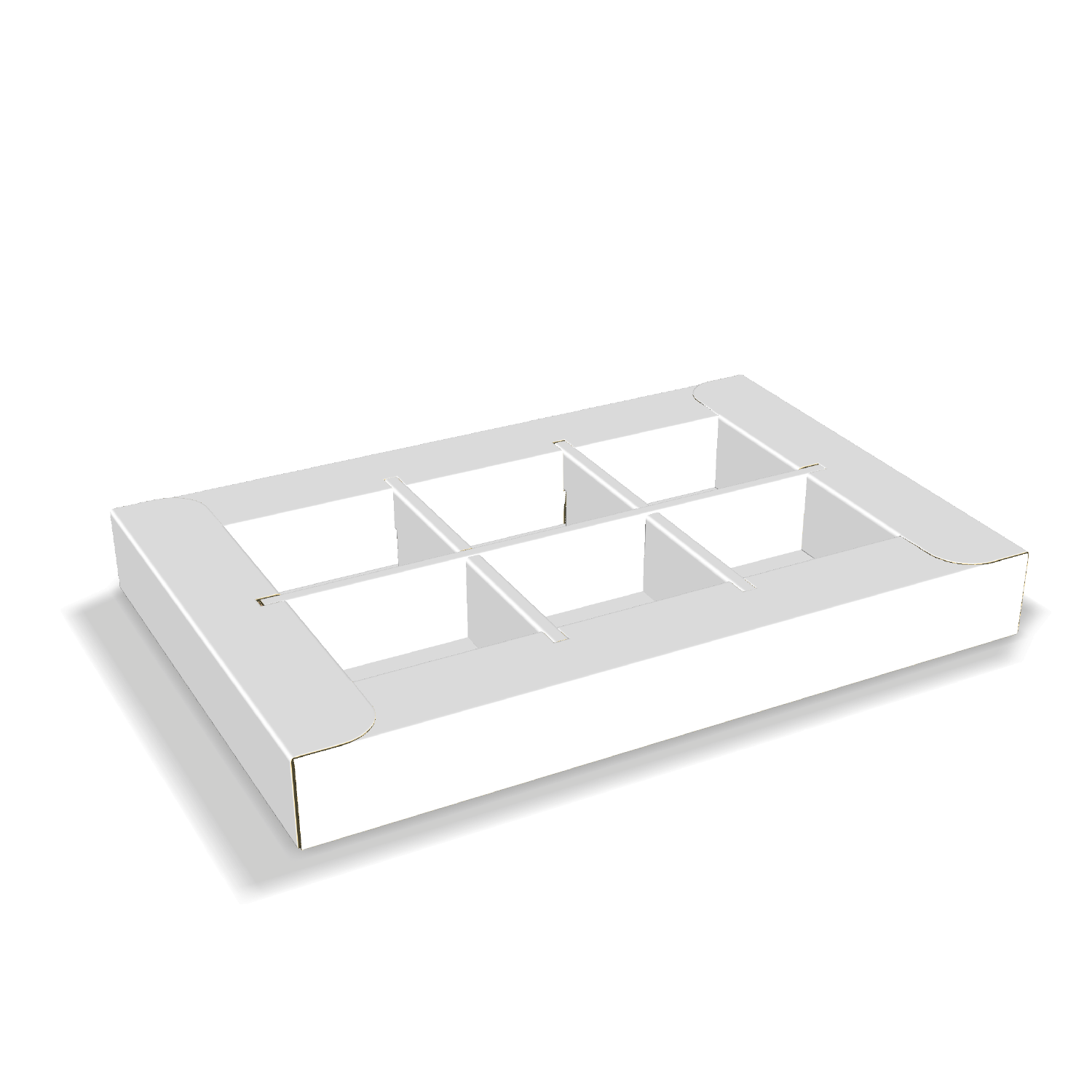  custom insertion panel with multiple compartments mockup