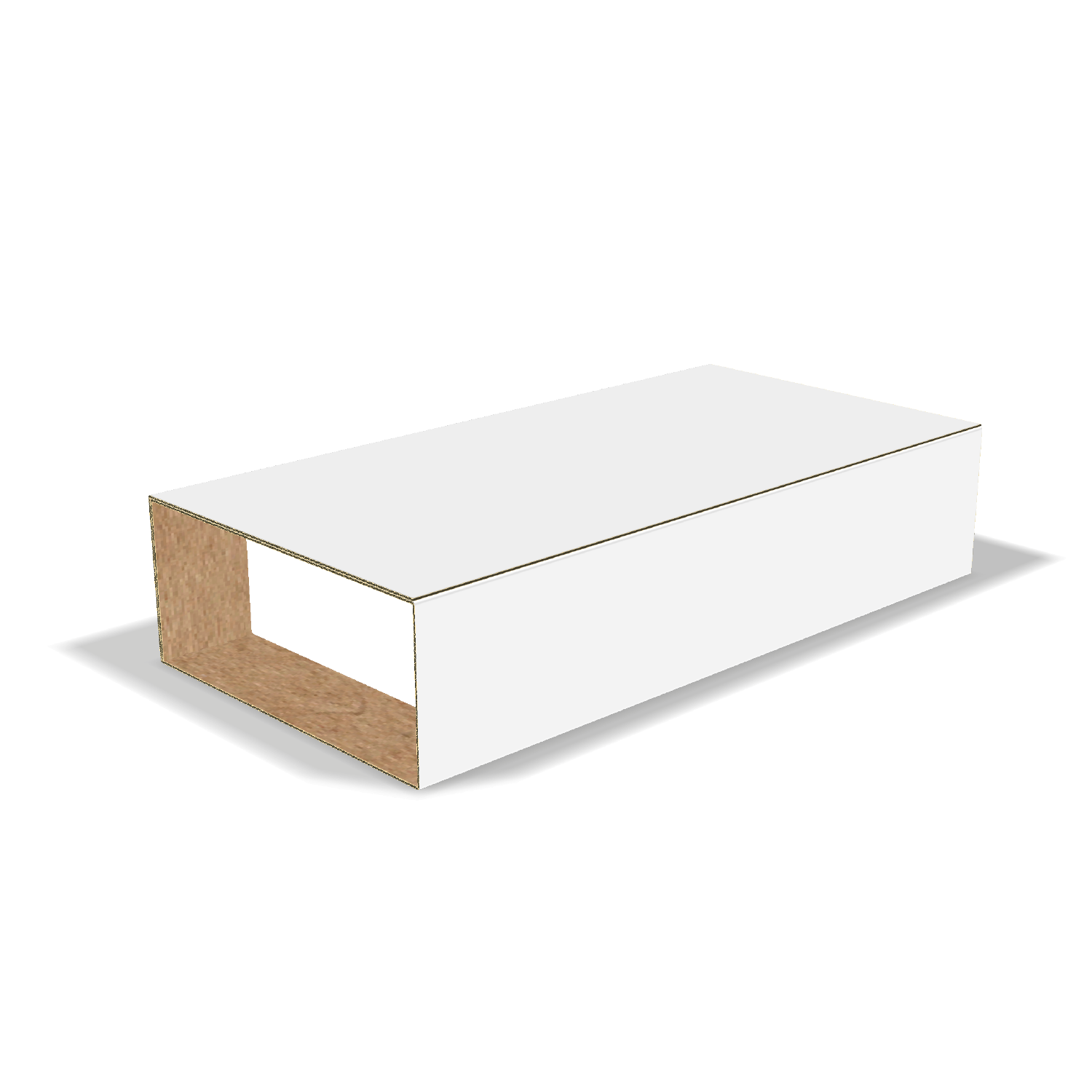  custom two end cushion buffer box insert mockup