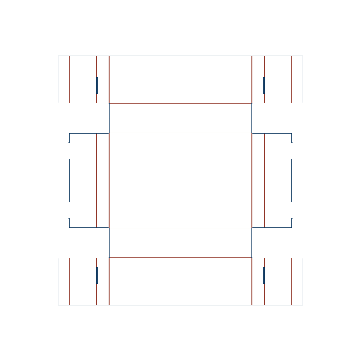  Custom fully enclosed box insert dieline generator