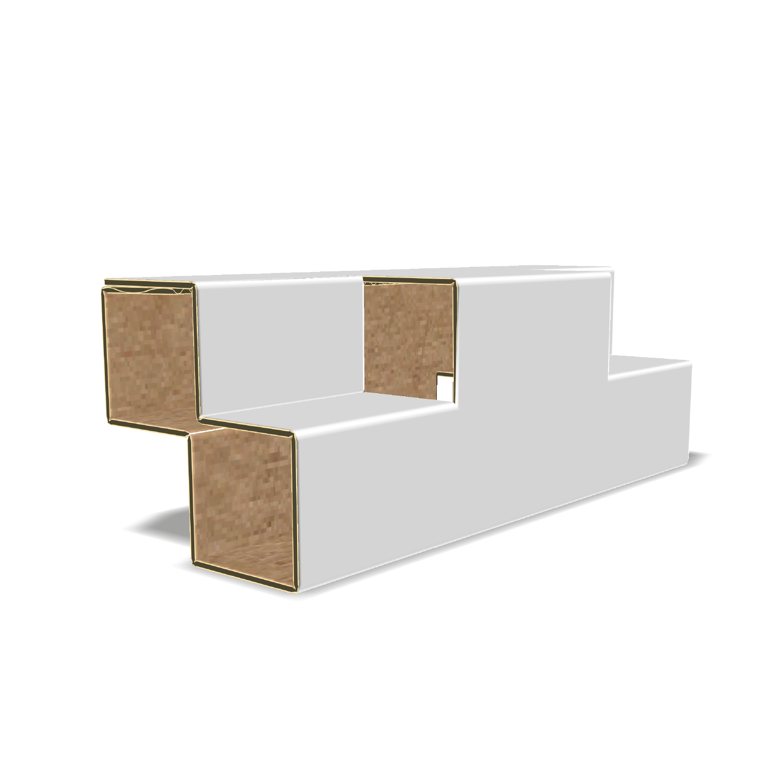  custom one piece insert formed four compartments mockup