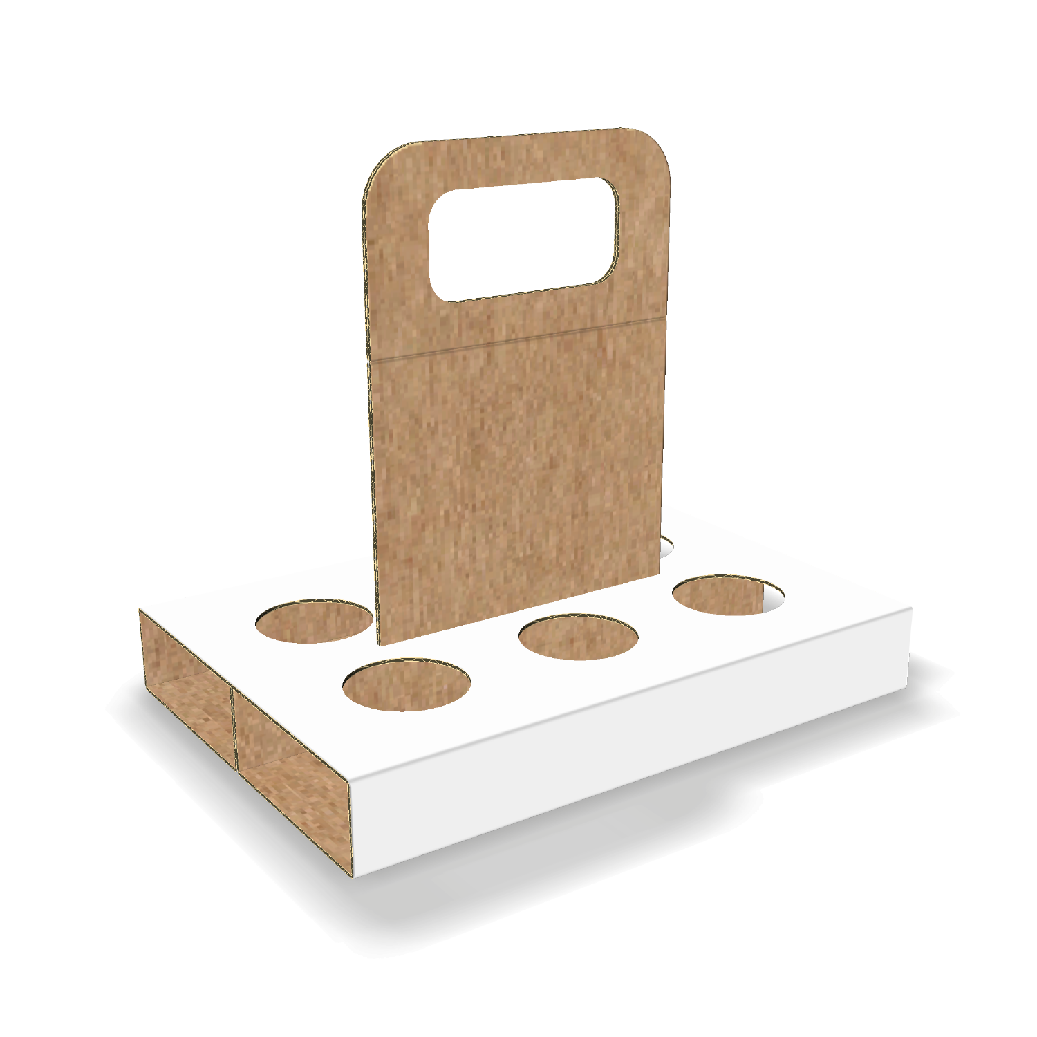  Custom insert with multiple slots and carrying handle mockup
