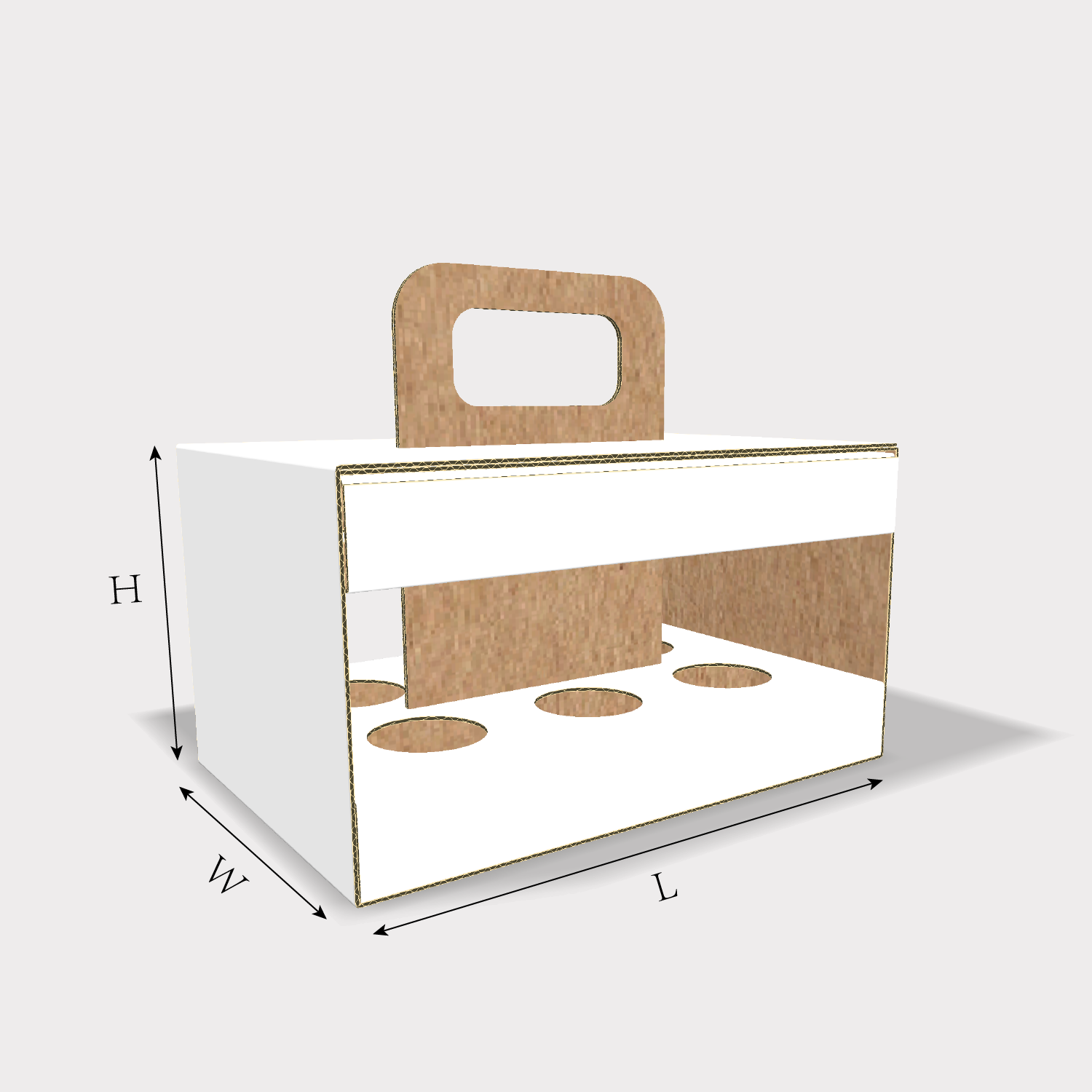 Custom Bottle Carrier Dieline Generator with Top & Bottom Inserts and Wrapper custom bottle carrier size guidelines