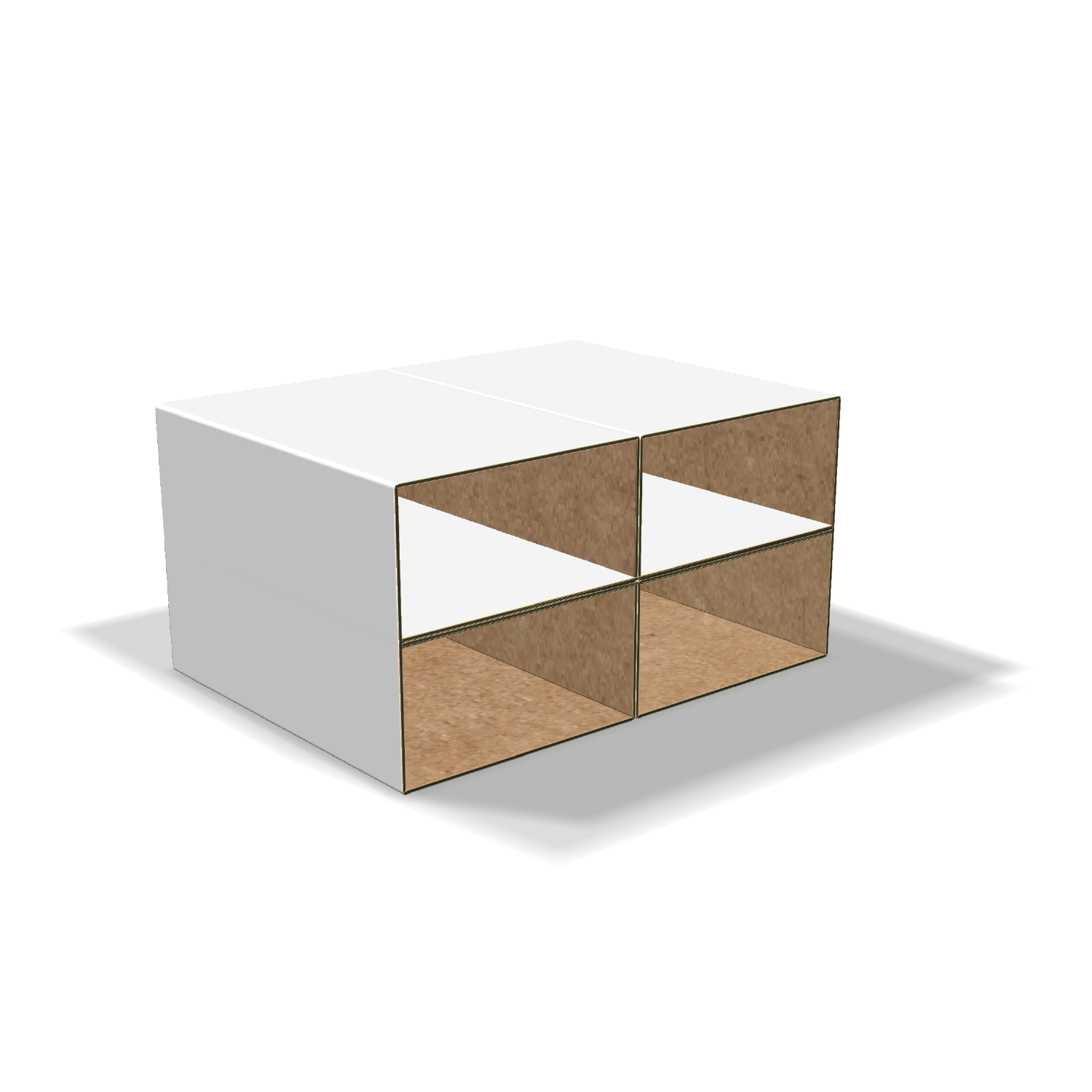  custom packaging insert 23022 mockup with 4 compartments mockup