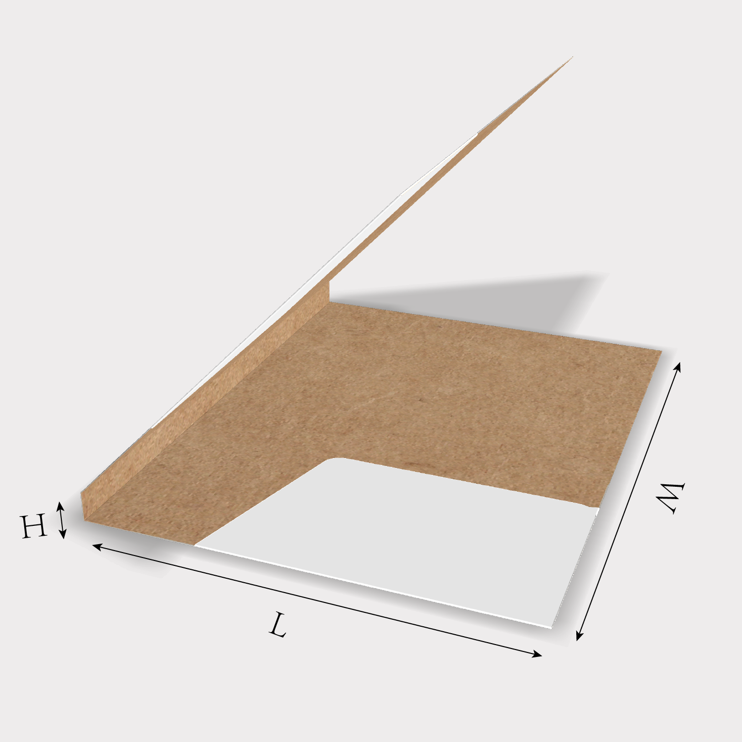 Custom envelope package type 2155 size guidelines