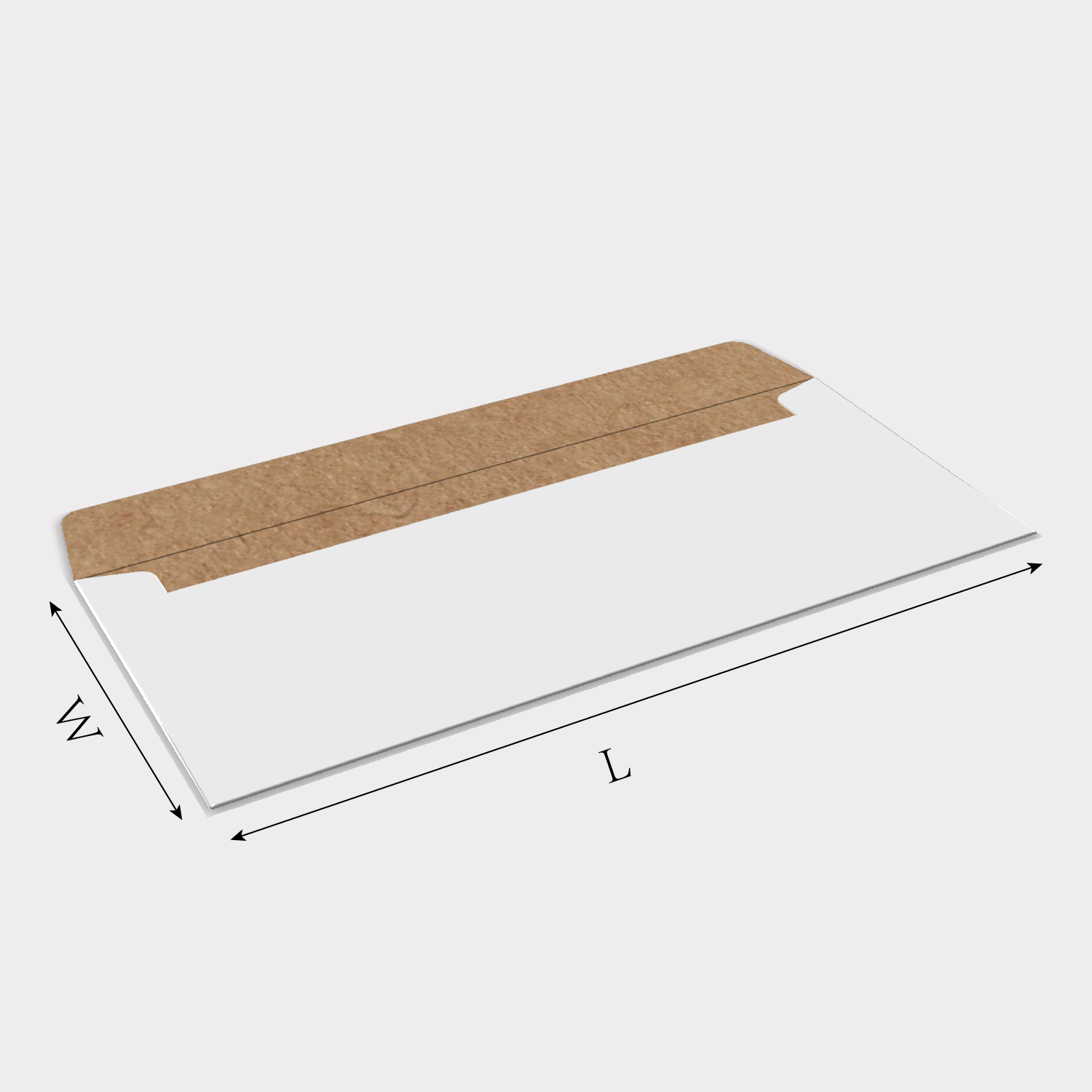 Custom envelope package type 2127 size guidelines
